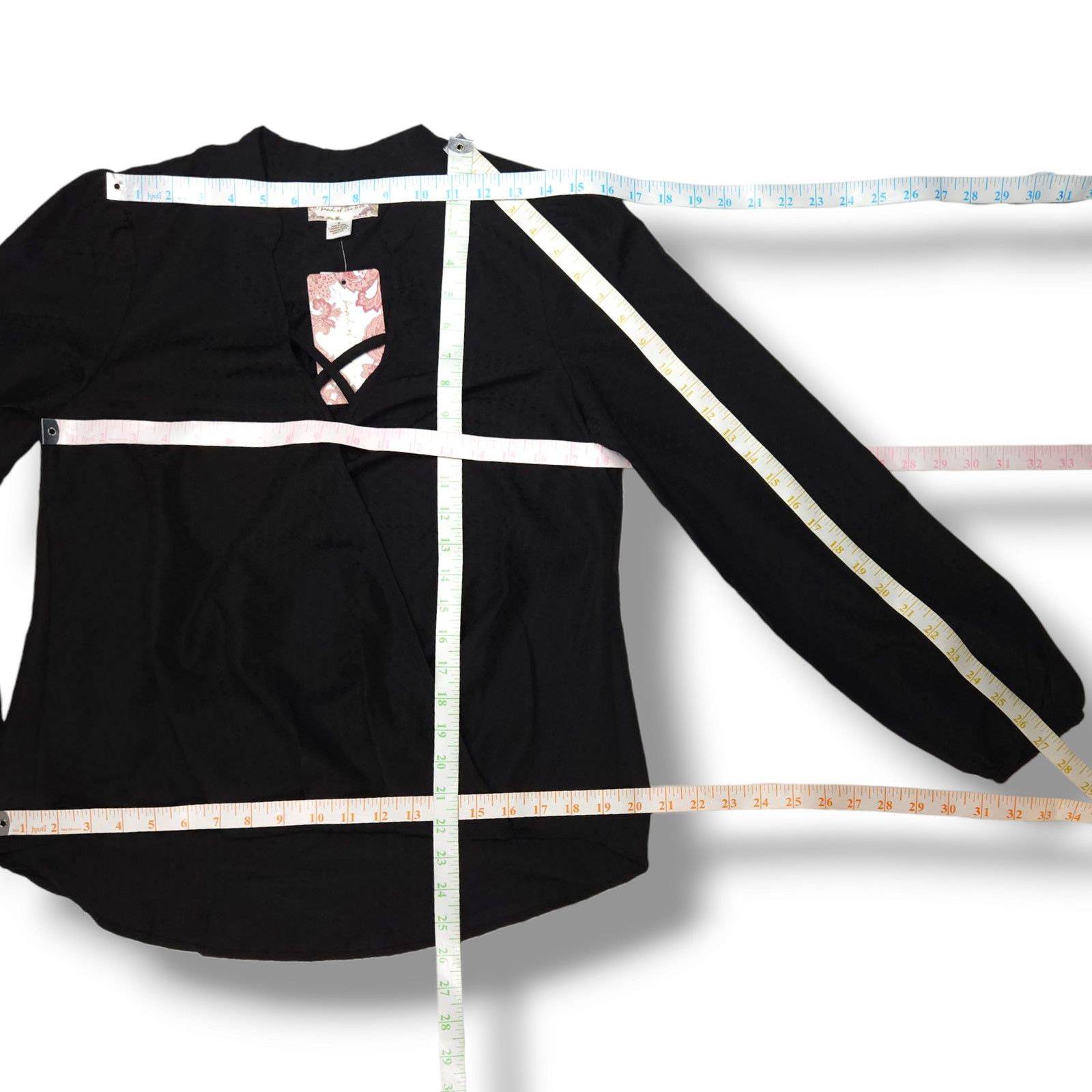 Other NWT Band of the Free Hallie Black Crossover Top Sz. S [4-6] Size S / US 4 / IT 40 - 8 Thumbnail