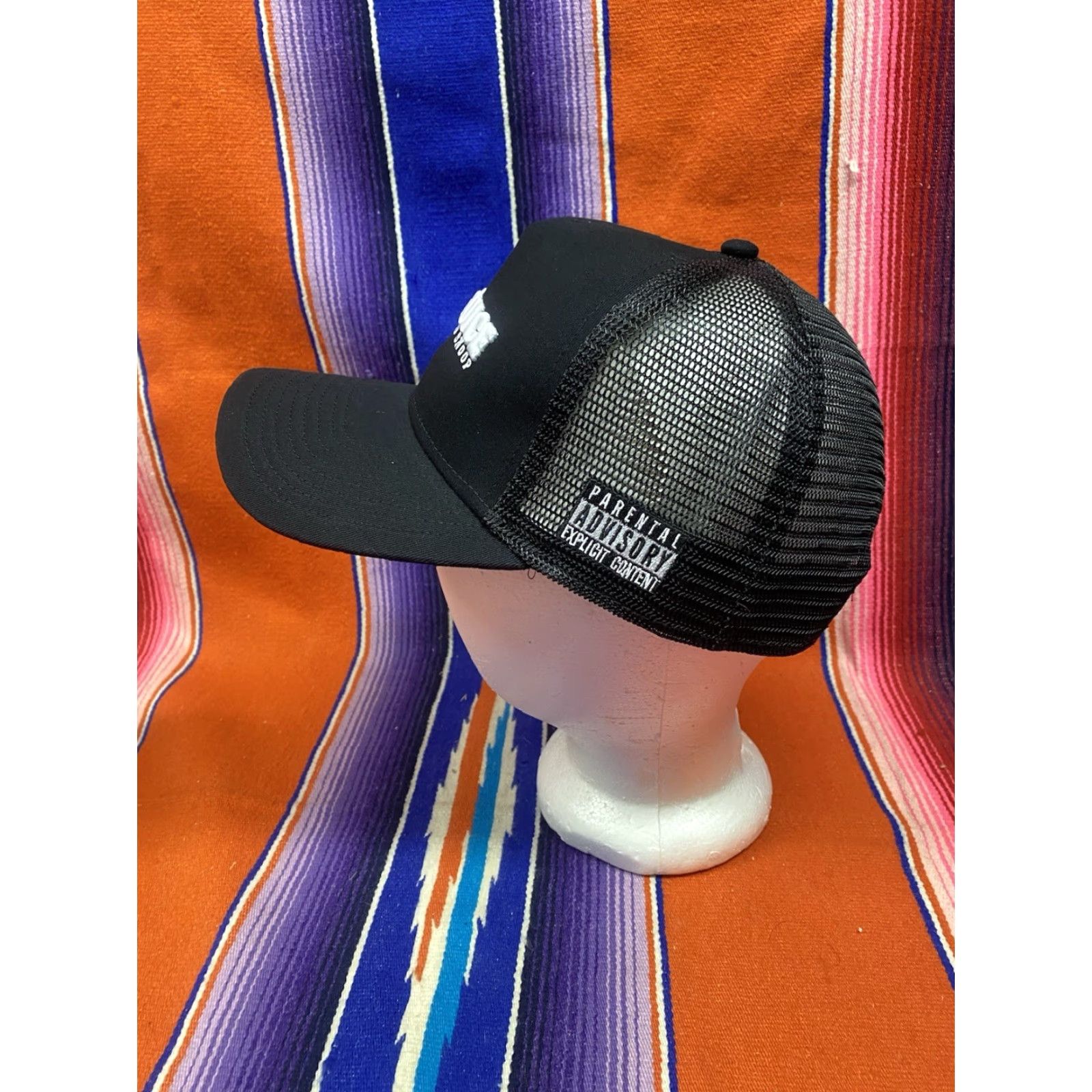 Vintage VINTAGE Gin & Juice By Dr Dre & Snoop Dog Parental Advisory Black Snapback Hat Deadstock Hats Snapback Mens One Size Hip Hop 90s Music Size ONE SIZE - 2 Thumbnail