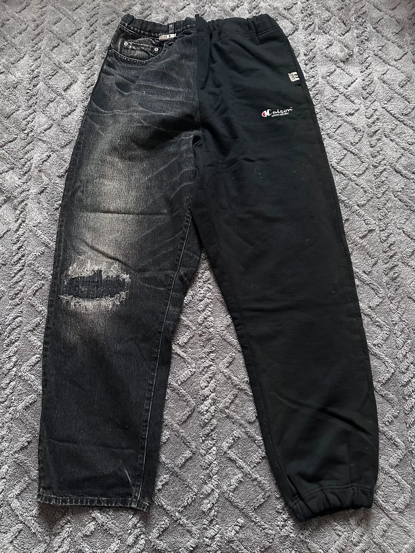 Maison MIHARA YASUHIRO Maison Mihara Yasuhiro MMY Splatter Distressed Cargo Jeans Size US 30 / EU 46 - 1 Thumbnail