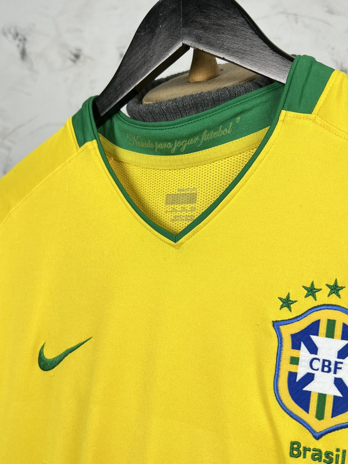Nike Vintage Nike Brazil National Team Jersey 9 Size L - XL Size US XL / EU 56 / 4 - 4 Thumbnail