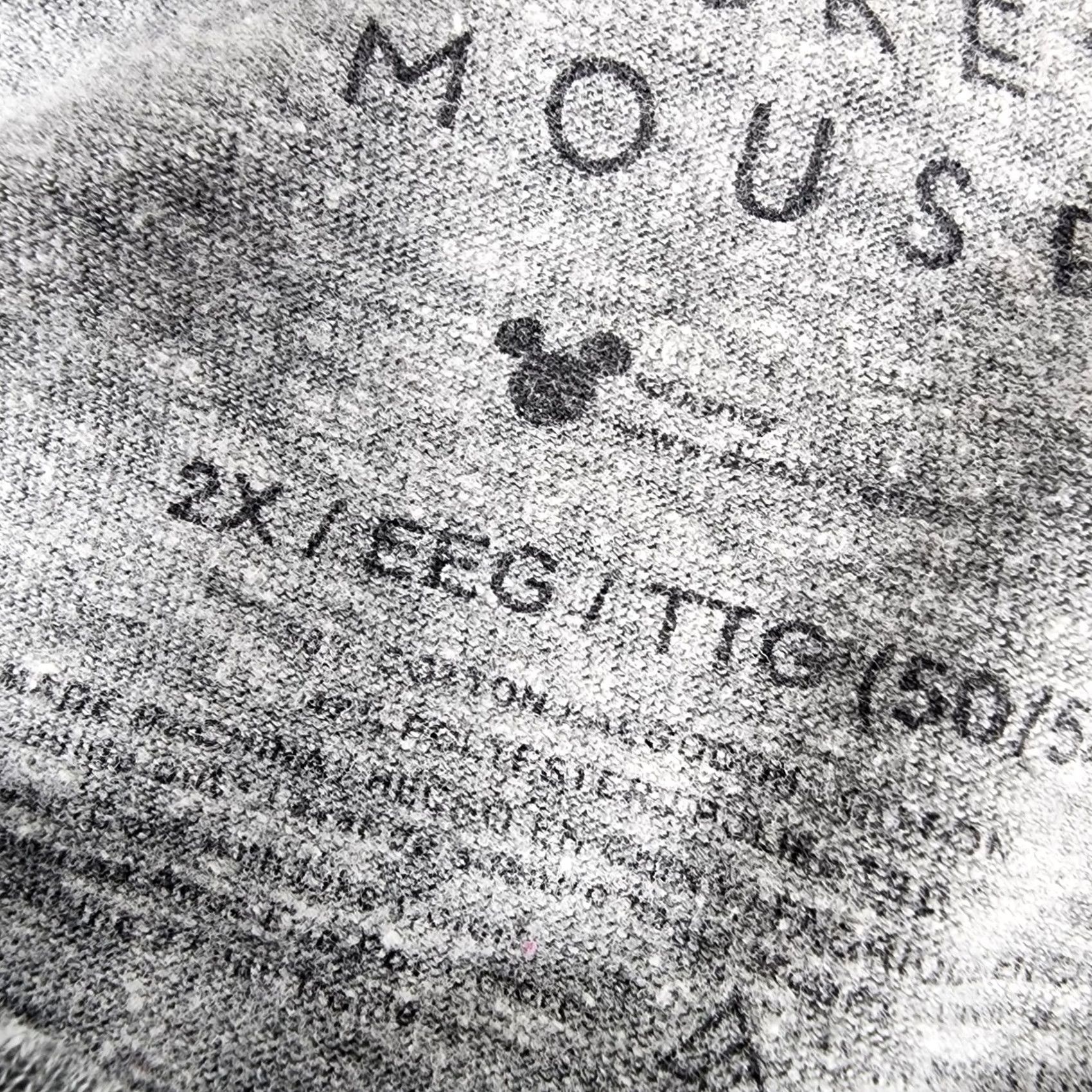 Disney Disney Mickey Mouse Sketch Graphic T-Shirt Mens 2XL Heather Gray Short Sleeve Size US XXL / EU 58 / 5 - 4 Thumbnail