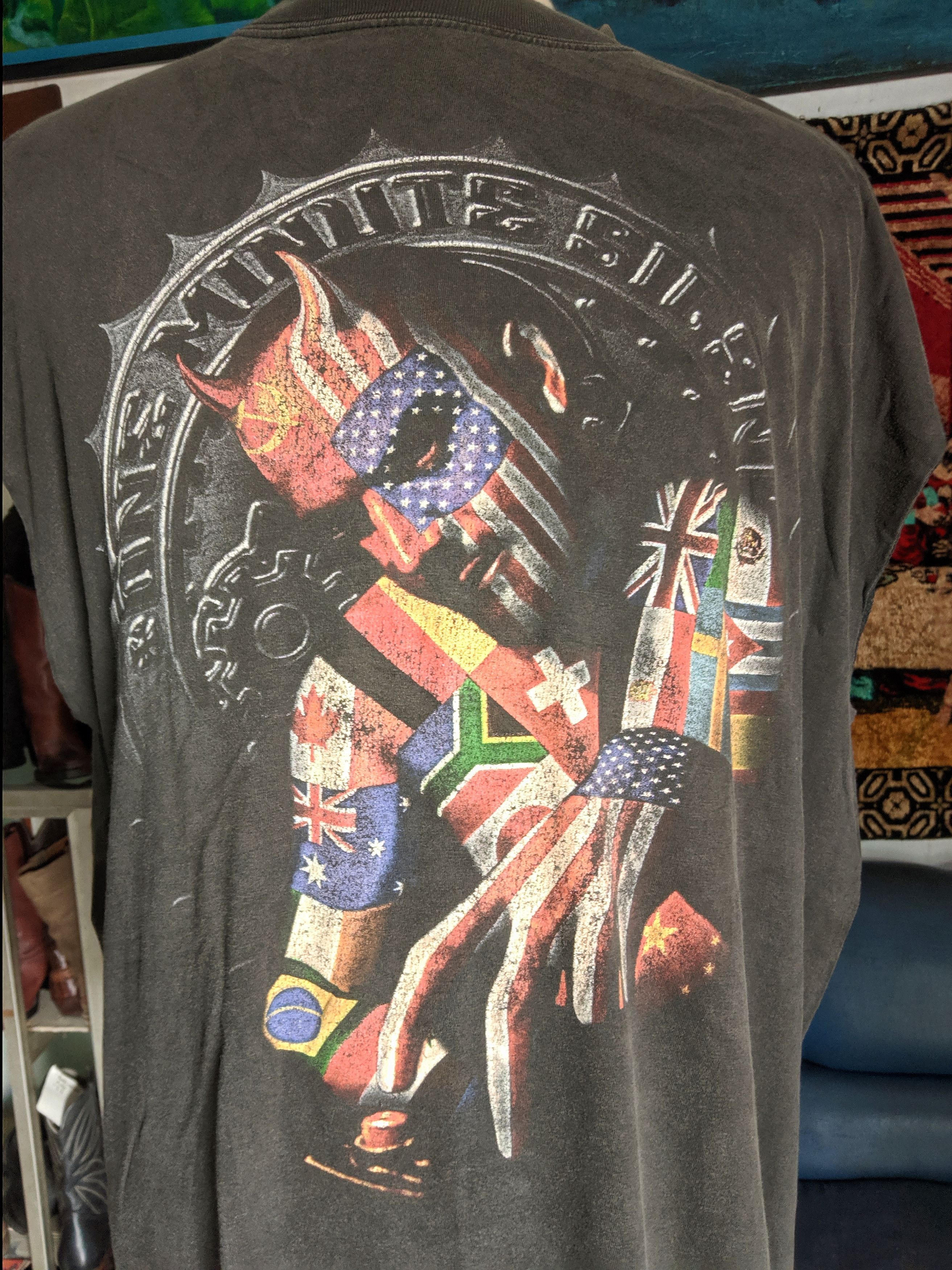 Band Tees × Rap Tees × Vintage 🌹ONE MINUTE SILENCE -XL- 🌹 Size US XL / EU 56 / 4 - 2 Thumbnail