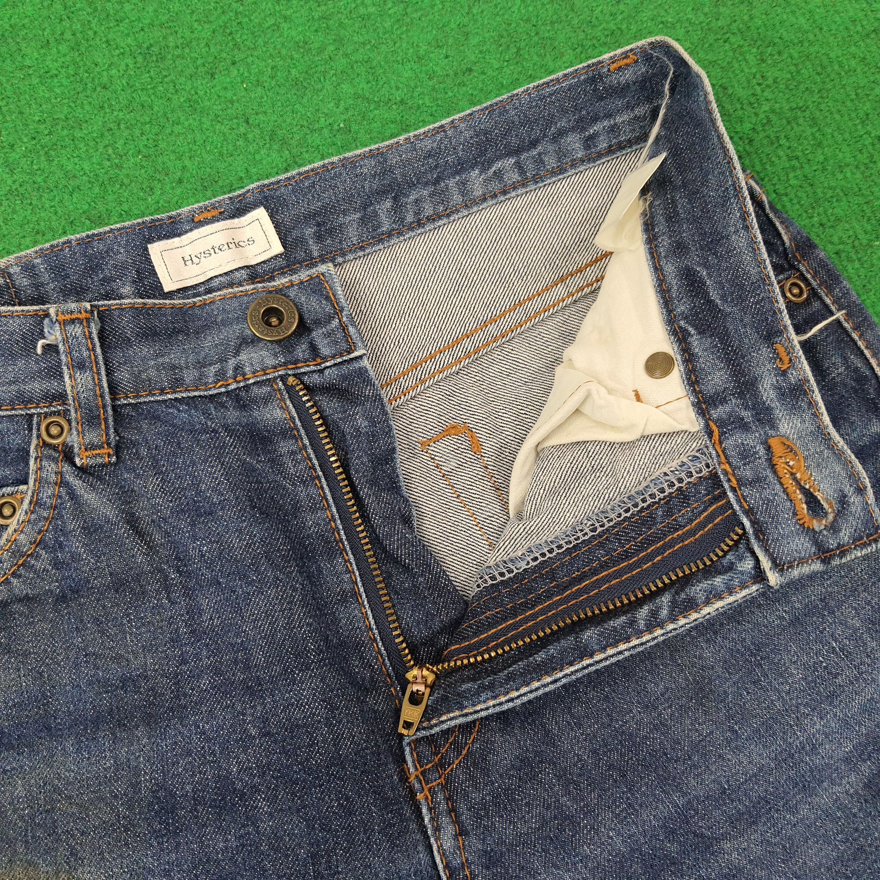 Hysteric Glamour Vintage Hysterics Raiders Japan Custom Logo Jeans C252N14 Size US 27 - 5 Thumbnail