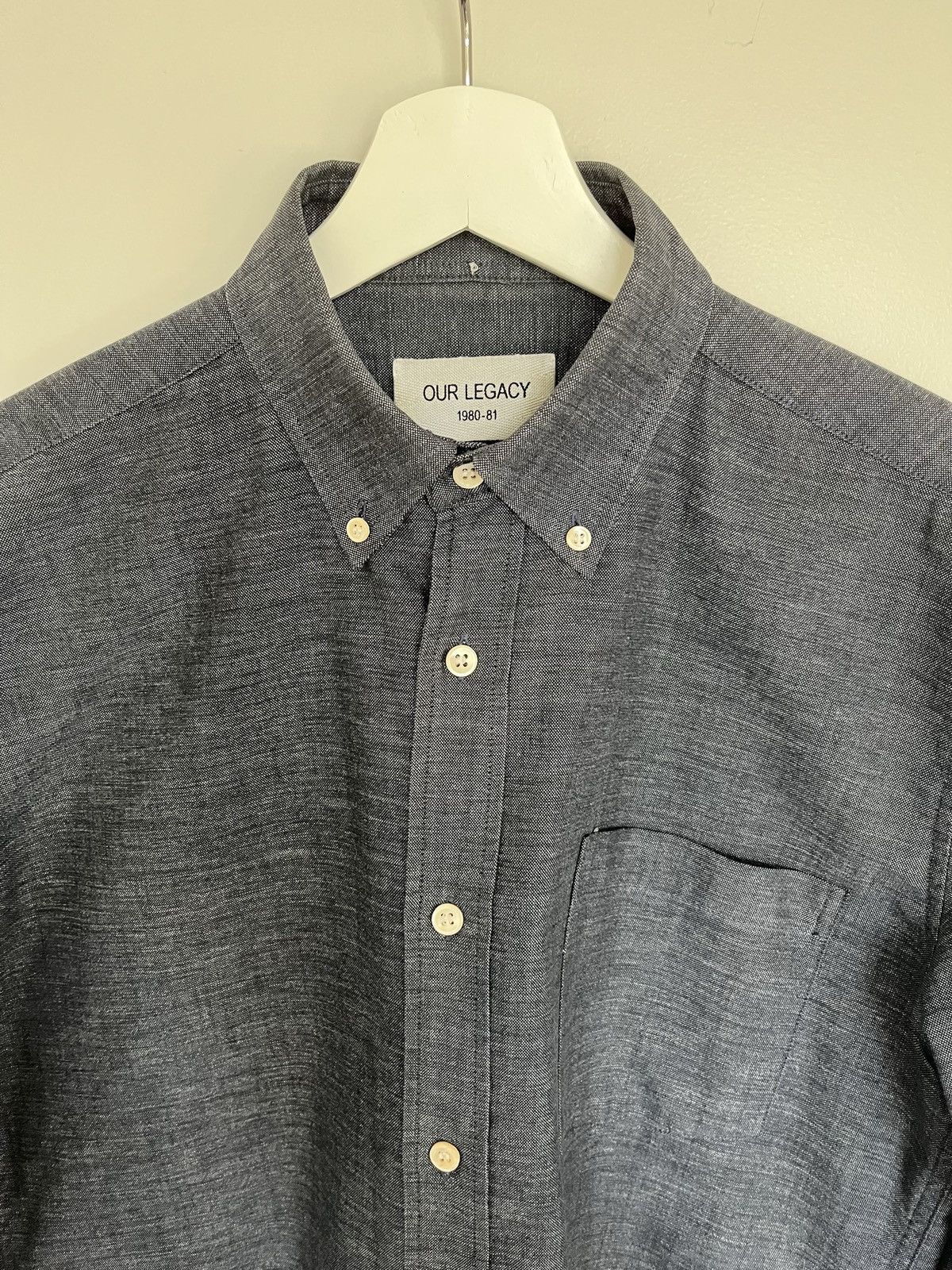 Our Legacy Our Legacy Denim Shirt, Small, Gray Size US S / EU 44-46 / 1 - 2 Thumbnail
