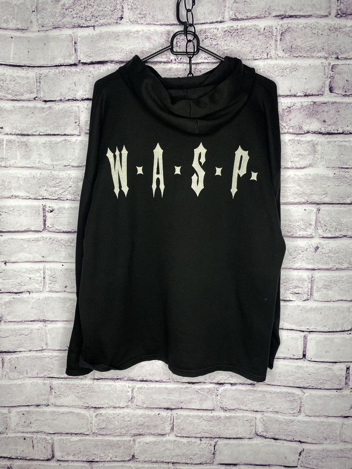 Band Tees Men's vintage rock band W.a.s.p overprint logo hoodies Size US L / EU 52-54 / 3 - 5 Thumbnail