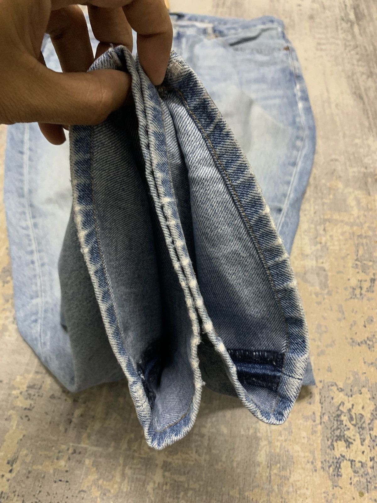 Uniqlo GRUNGE Vtg Uniqlo Rusty Distress Regular Fit Straight Size US 34 / EU 50 - 6 Thumbnail