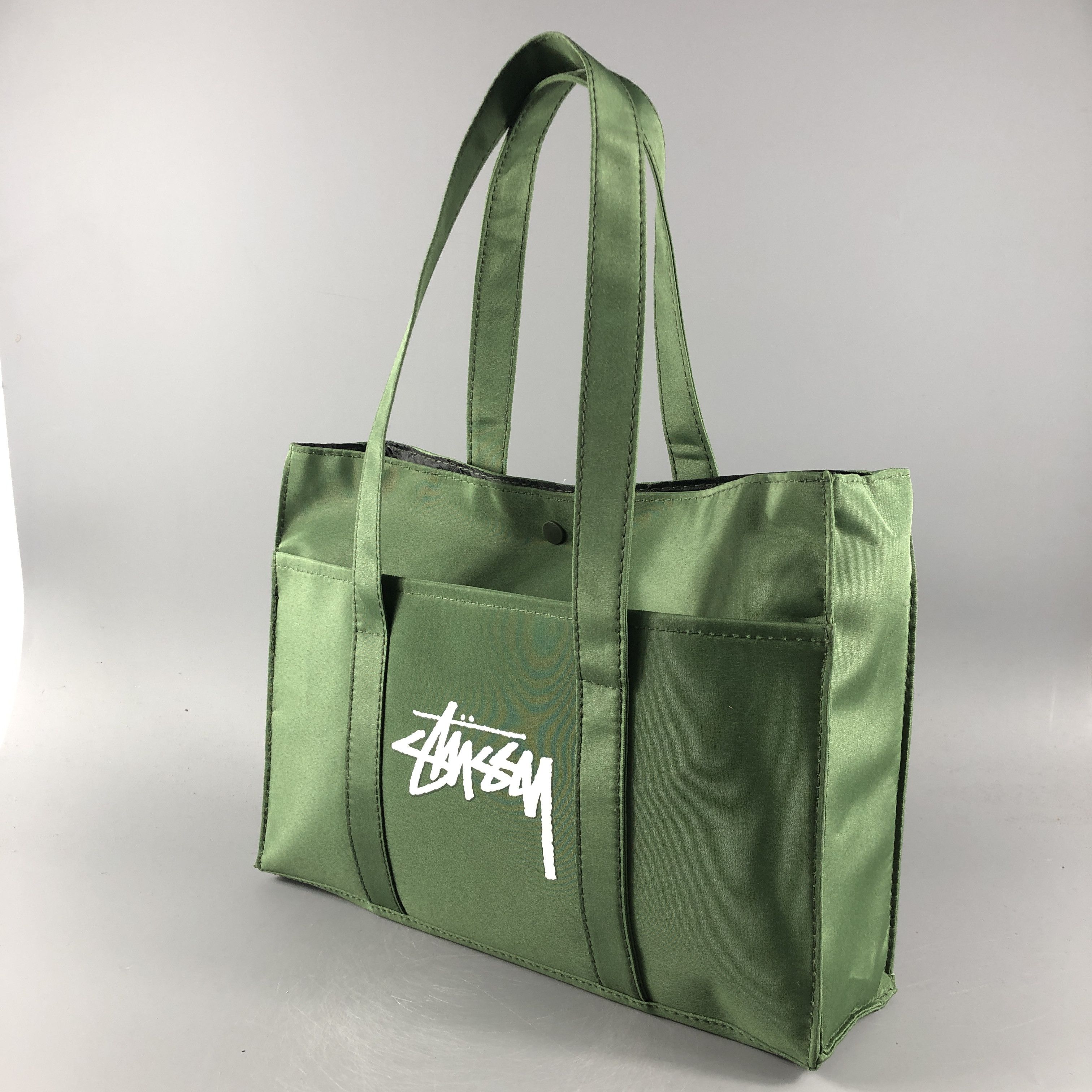 Stussy Stussy Military Colour Tote Bag Stussy Magazine Green Size ONE SIZE - 1 Thumbnail