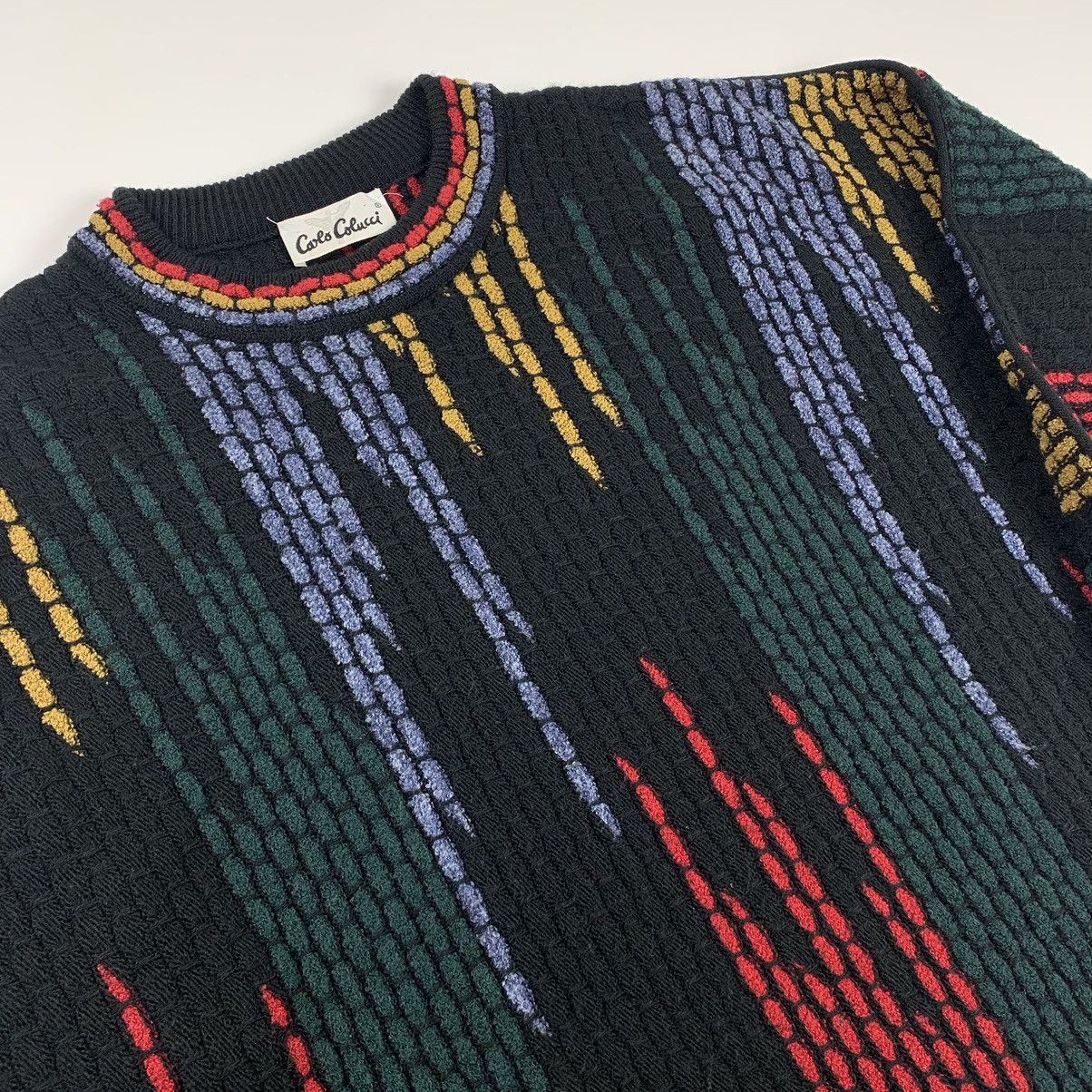 Carlo Colucci × Vintage Carlo Colucci multicolour knitwear sweater Size US L / EU 52-54 / 3 - 2 Thumbnail