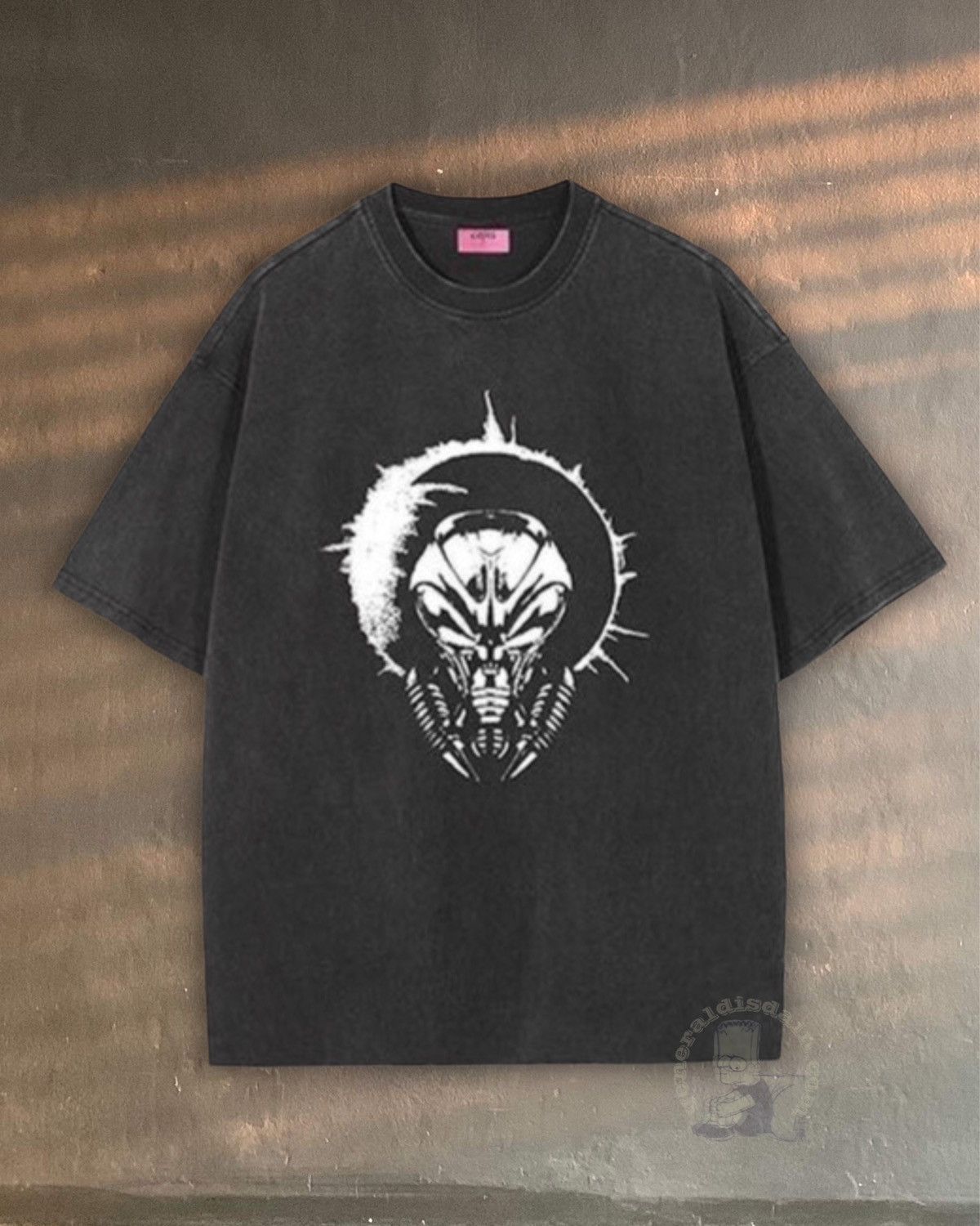 Copes copes Greytech Alien tee vintage stone washed black Size US S / EU 44-46 / 1 - 1 Thumbnail