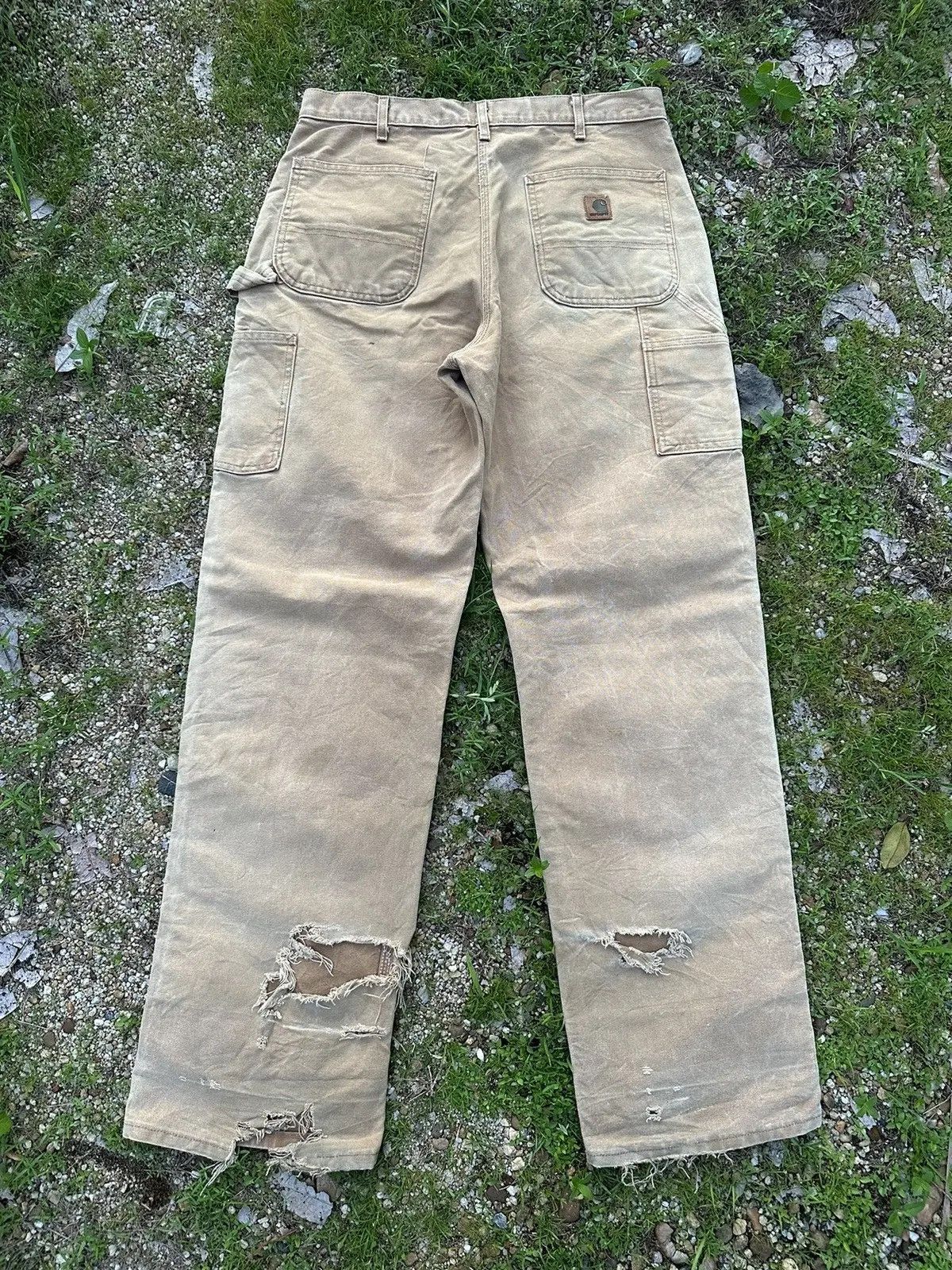 Carhartt FADED BROWN VINTAGE CARHARTT WORK WEAR MADE IN USA PANTS Size US 33 - 10 Thumbnail
