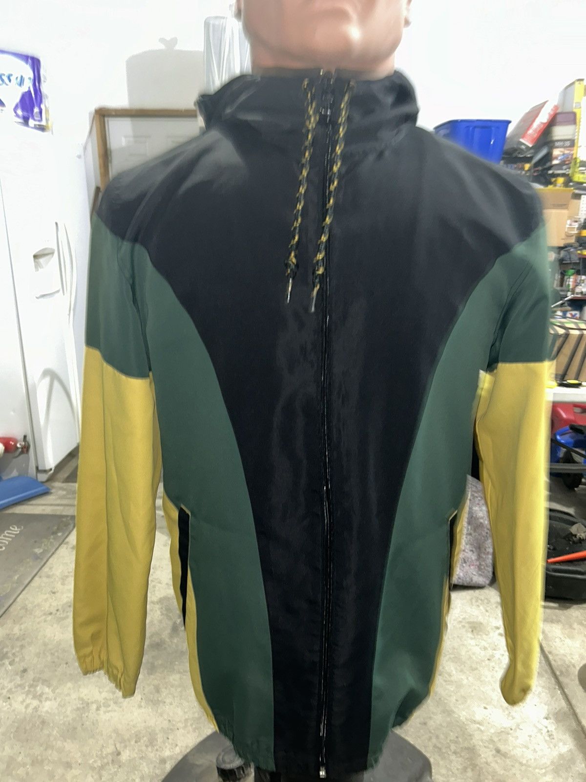 Empyre black, yellow and green wind breaker Size US L / EU 52-54 / 3 - 6 Thumbnail
