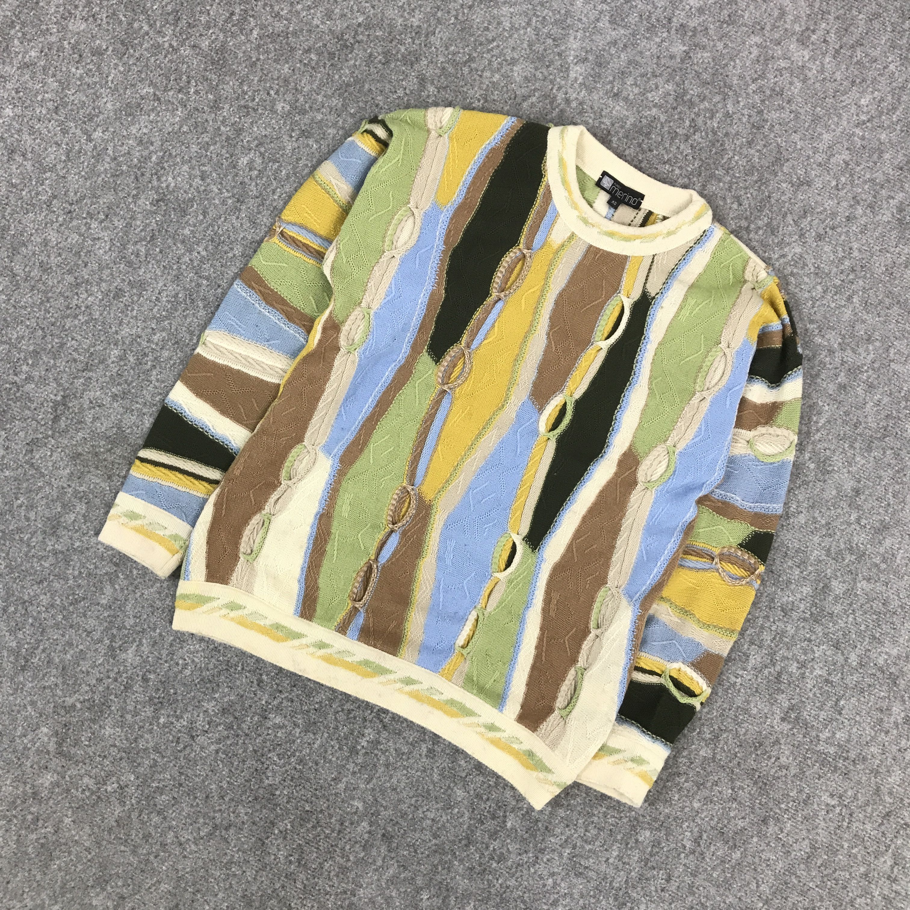 Aran Isles Knitwear × Japanese Brand × Unbound Merino MERINO KNITWEAR COOGI STYRL DESIGN KNITWEAR Size US XS / EU 42 / 0 - 5 Thumbnail