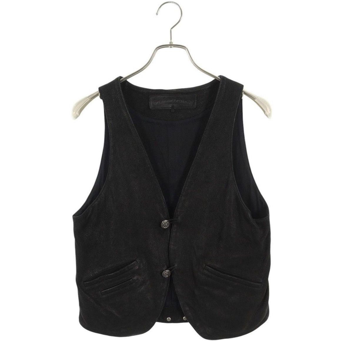 Chrome Hearts Chrome Hearts Floral Button Leather Vest Size US S / EU 44-46 / 1 - 1 Thumbnail