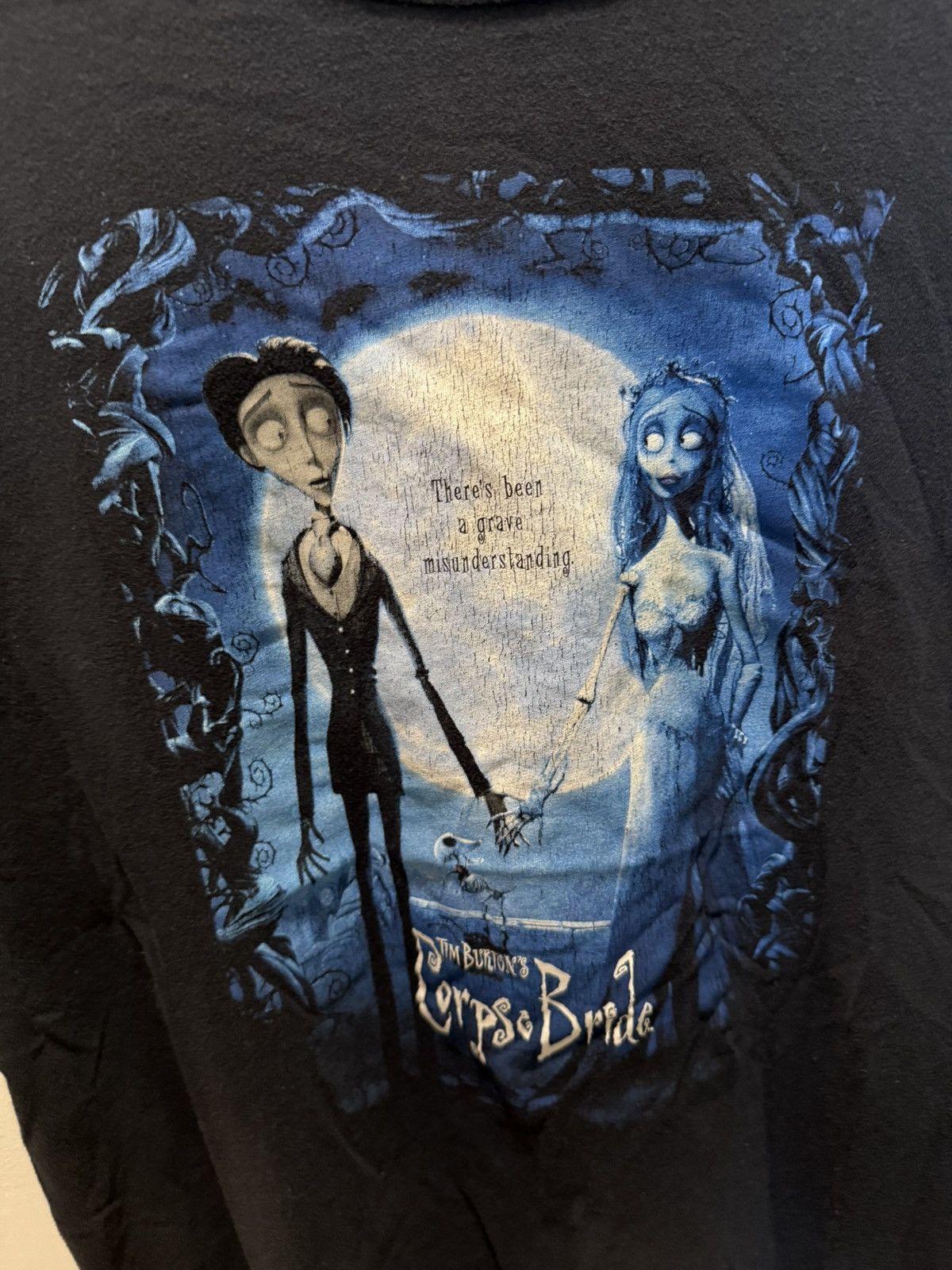 Vintage FADED TIM BURTON CORPSE BRIDE TEE Size US M / EU 48-50 / 2 - 3 Thumbnail