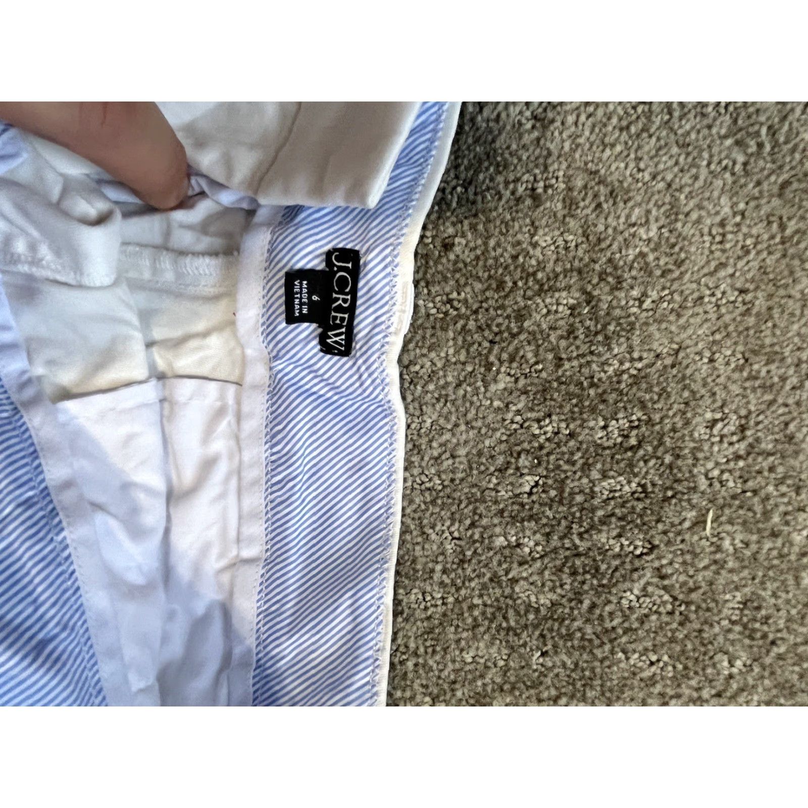 J.Crew J.CREW Shorts Women Size 6 White Cotton Pocket Chino Solid Womens Size 28" / US 6 / IT 42 - 3 Thumbnail