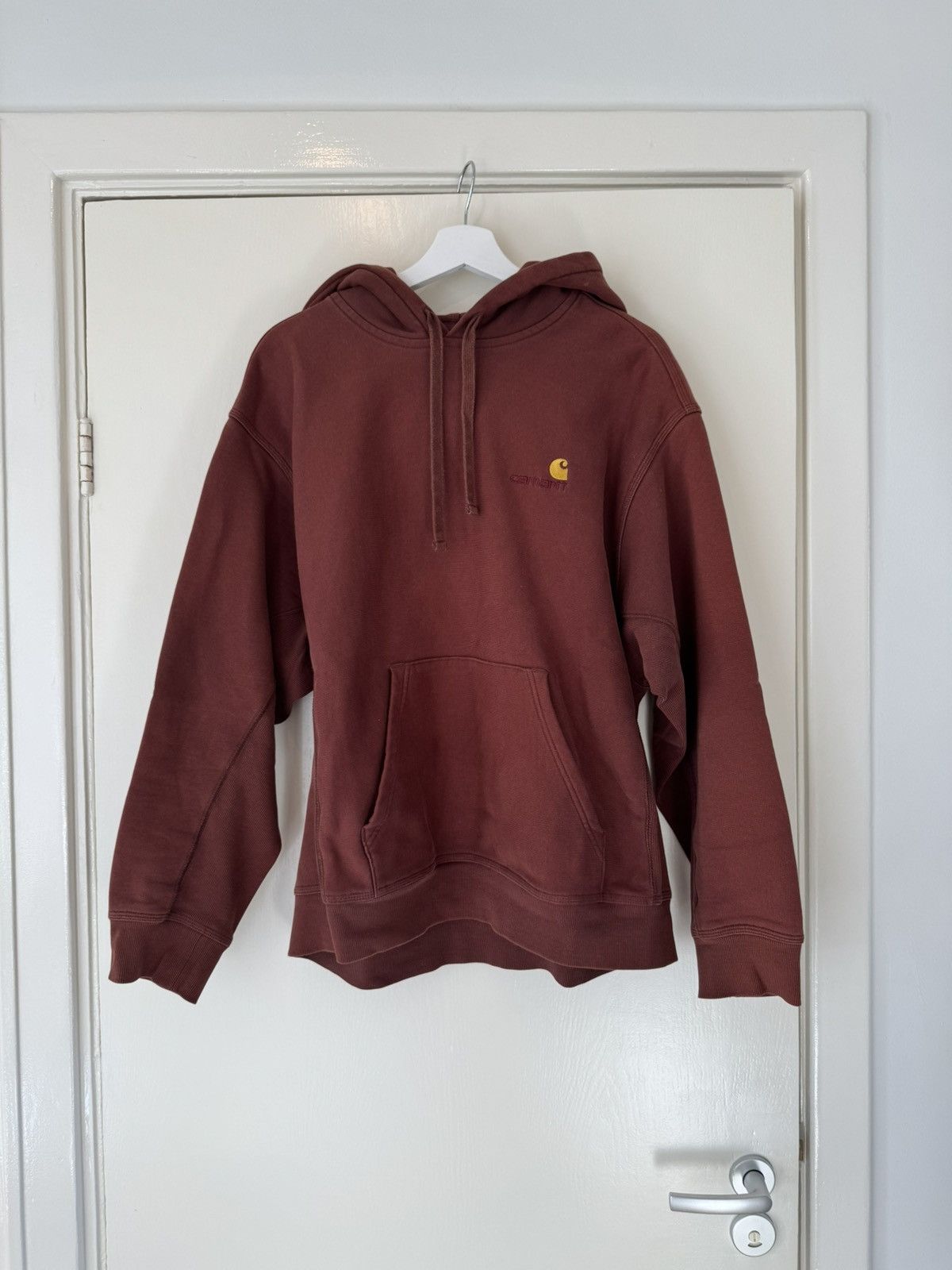 Carhartt Wip Carhartt Wip American Script Hoodie Rust Size US L / EU 52-54 / 3 - 1 Thumbnail