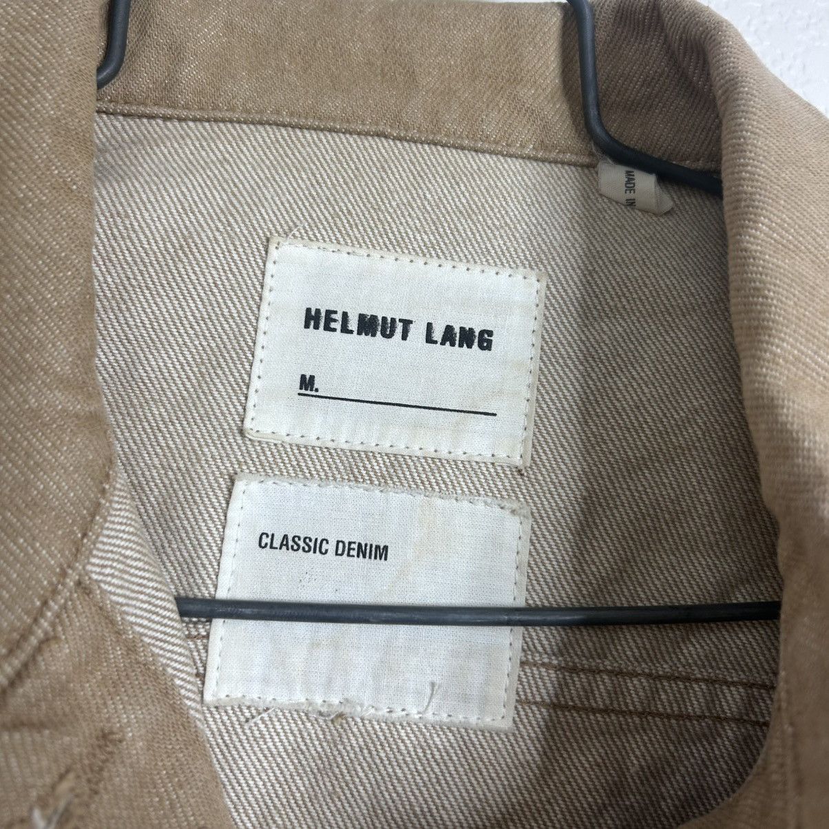 Helmut Lang Helmut lang classic denim beige jean jacket Size US S / EU 44-46 / 1 - 4 Thumbnail