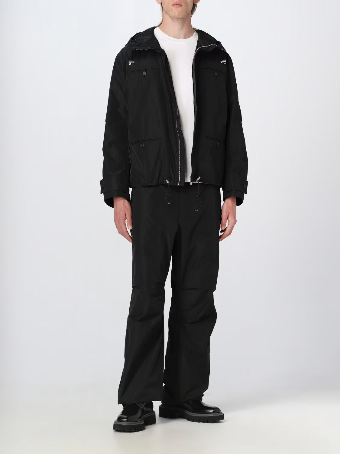 Salvatore Ferragamo Ferragamo nylon wide leg pants. Size US 34 / EU 50 - 1 Thumbnail