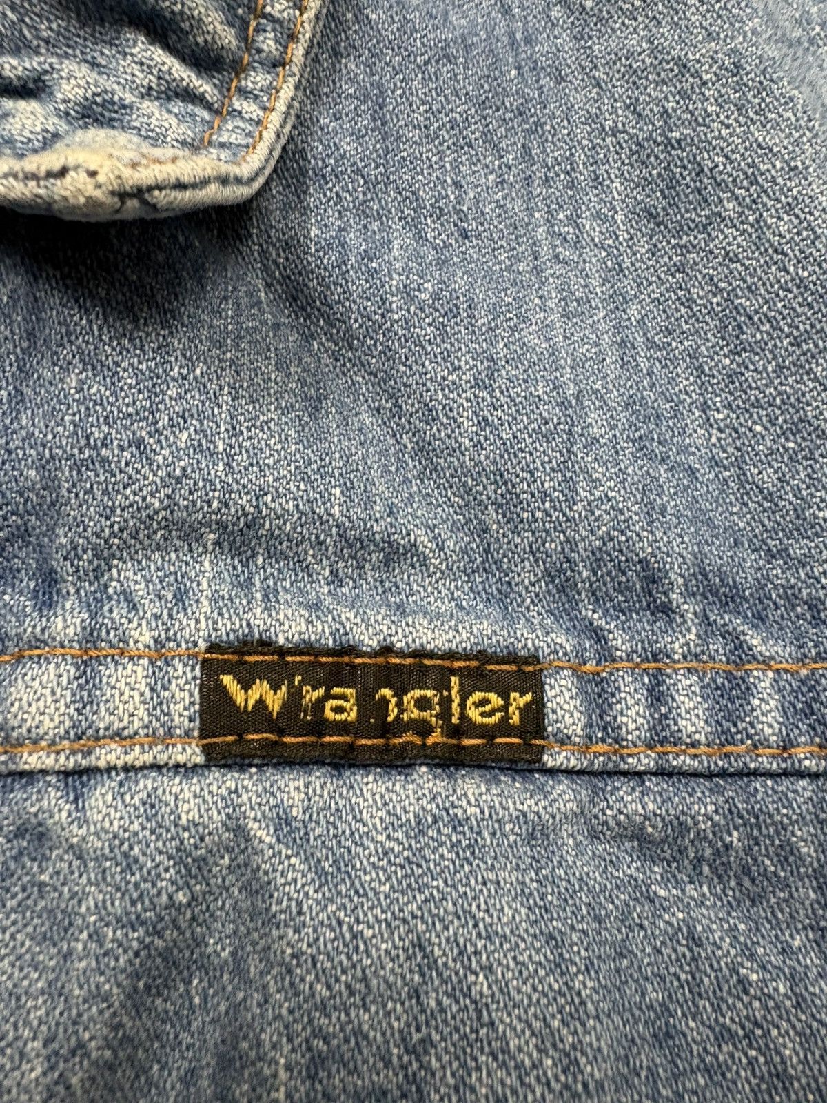 Wrangler Vintage Wrangler Zip Up Denim Trucker Jacket 80s Rare Faded Size XS / US 0-2 / IT 36-38 - 6 Thumbnail