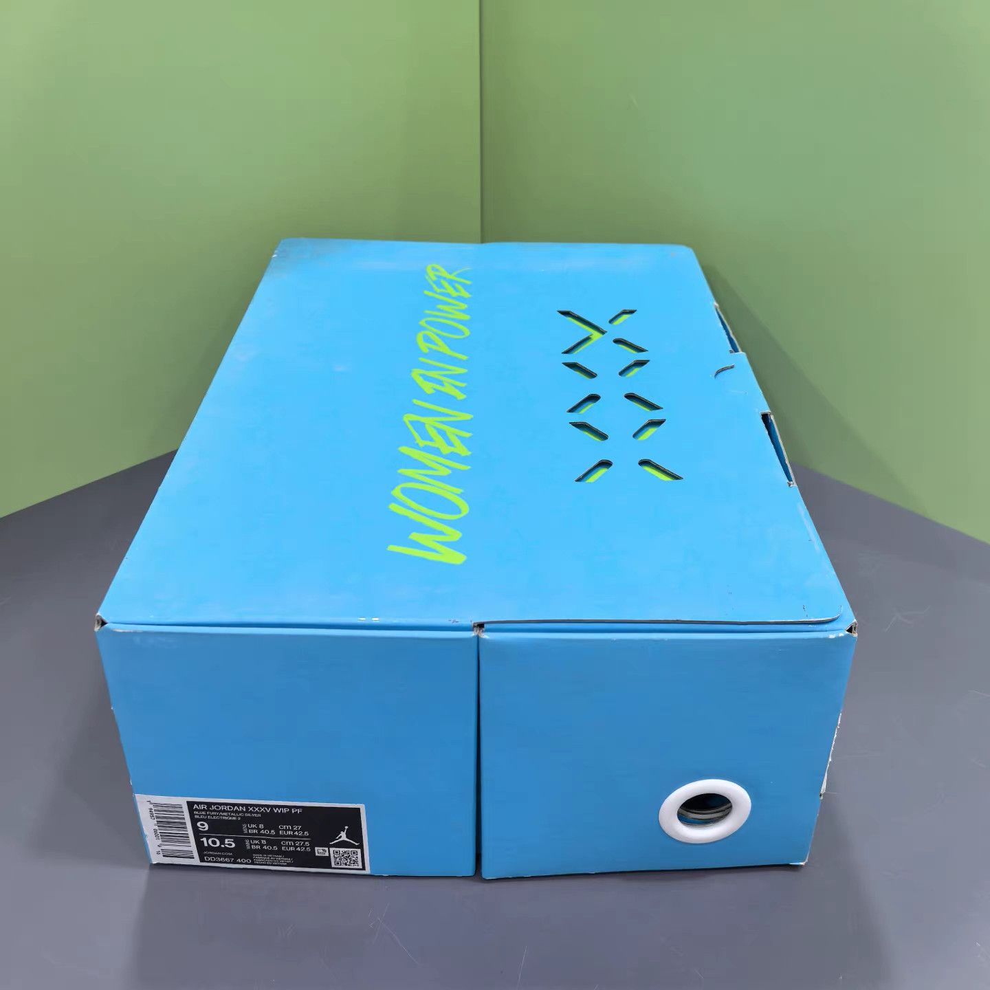 Jordan Brand Air Jordan 35 Tatum PE Blue/Green Basketball Shoes K15 Size US 9.5 / EU 42-43 - 9 Thumbnail