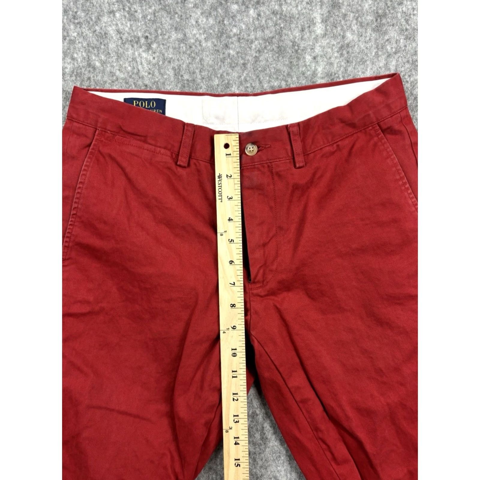 Polo Ralph Lauren Polo Ralph Lauren Pants Men Red Chino Flat Front Twill Casual Size 32x30 Size US XS / EU 42 / 0 - 4 Thumbnail