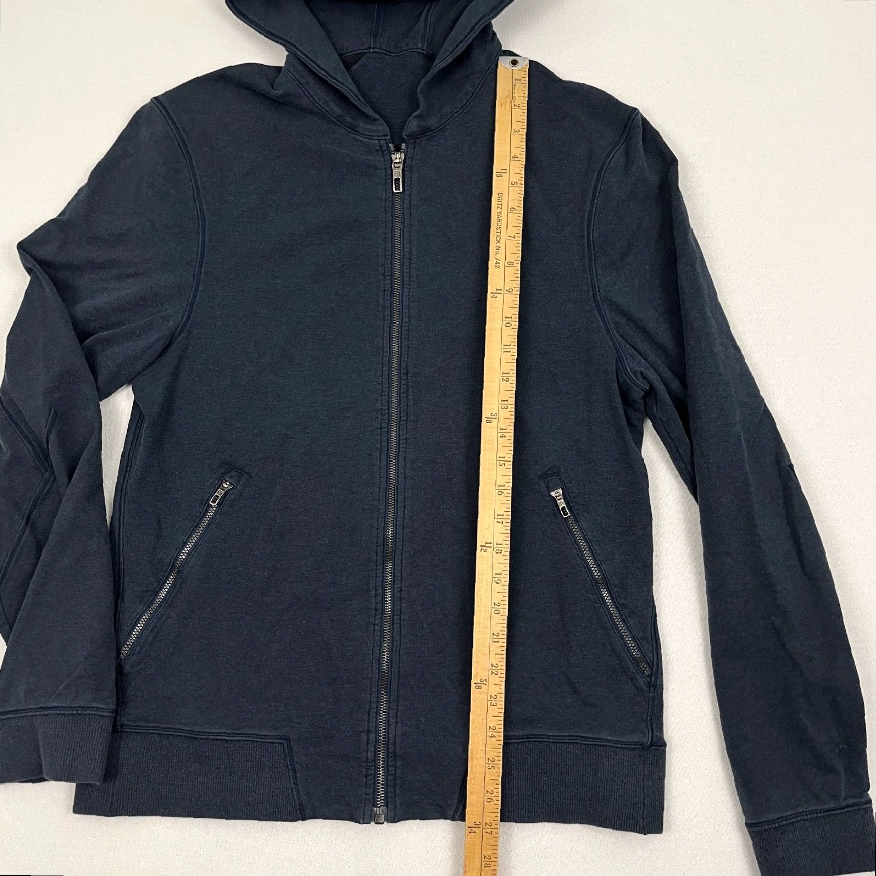 Lululemon Lululemon Cross Cut Hoodie Mens M Inkwell Blue Full Zip Active Terry Sweatshirt Size US M / EU 48-50 / 2 - 4 Thumbnail