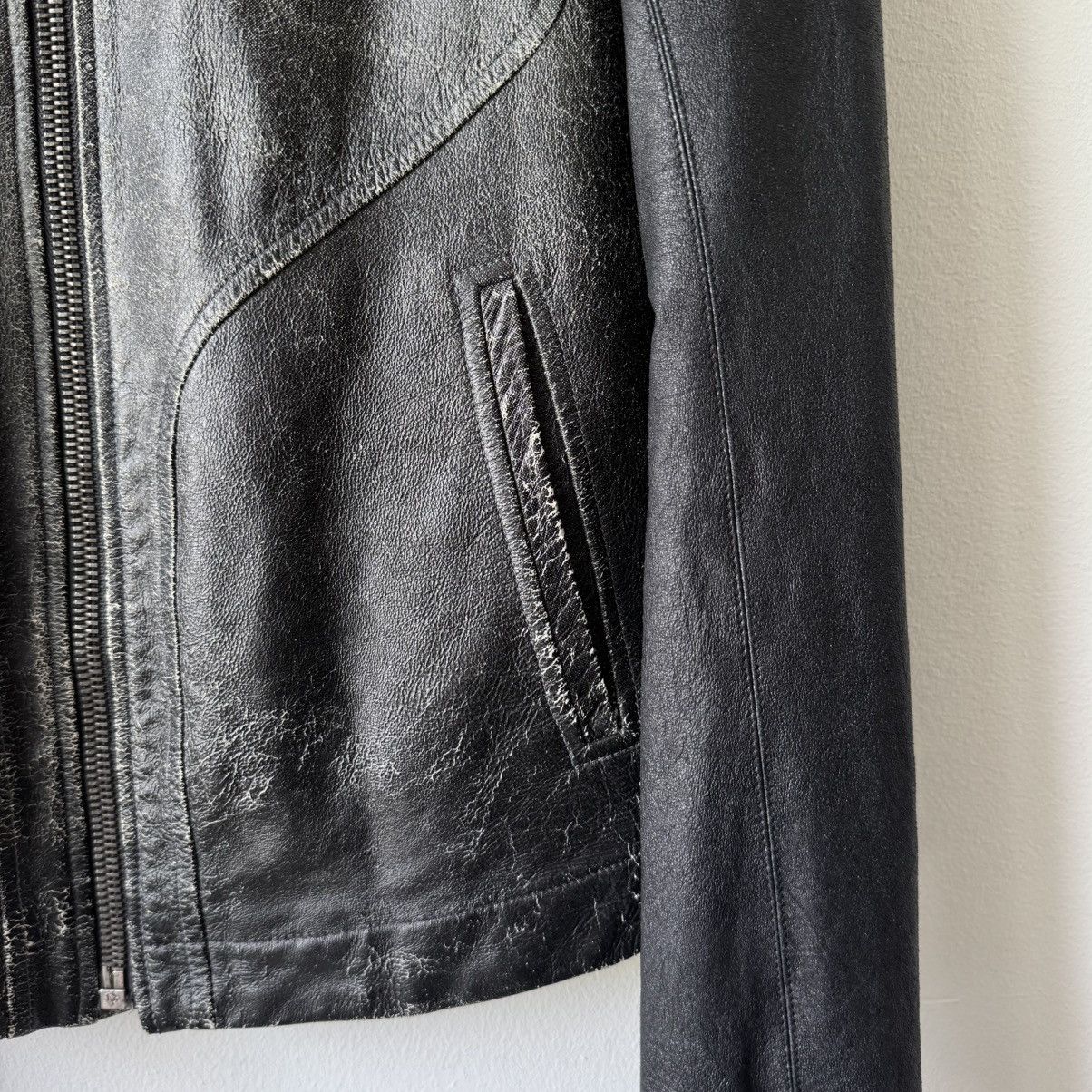 Rick Owens Rick Owens SS09 Gradient Blistered Intarsia Leather Jacket Size US M / EU 48-50 / 2 - 5 Thumbnail