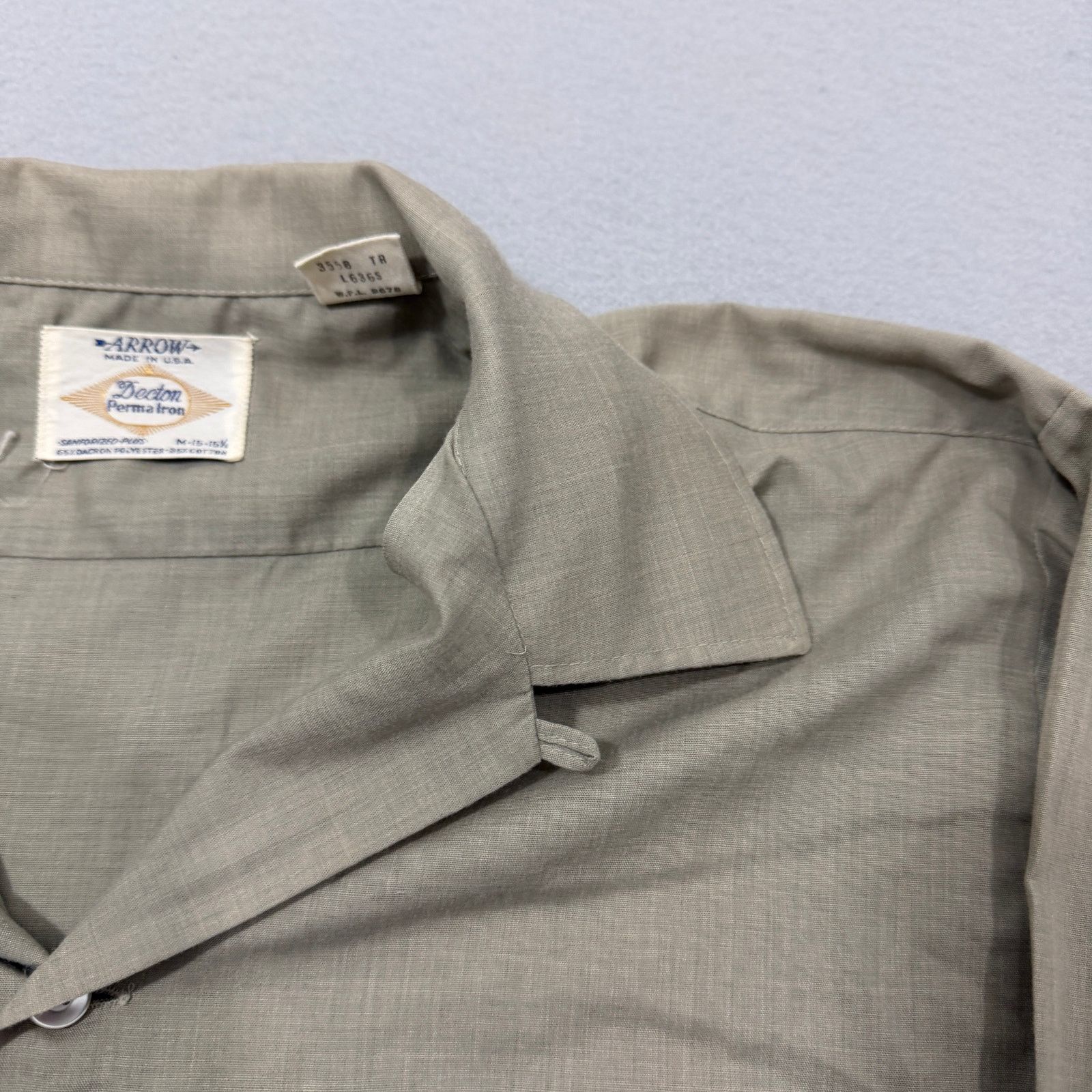 Vintage Vintage Arrow Decton Perma Iron Loop Collar Shirt Medium 50s Size US M / EU 48-50 / 2 - 5 Thumbnail