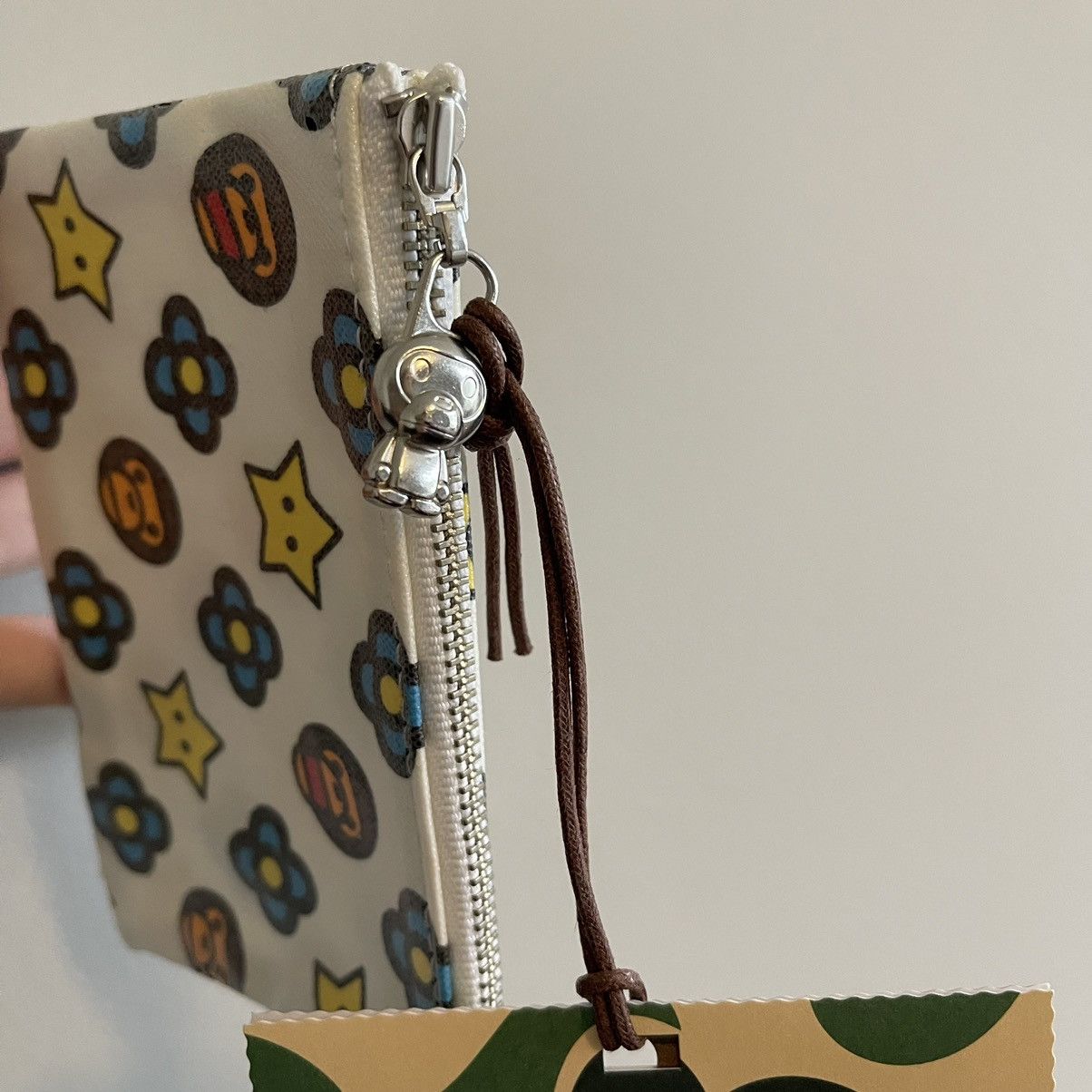 Bape BUNDLE OG Baby Milo Monogram Waxed Tote + Mini Pouch DSWT Size ONE SIZE - 4 Thumbnail