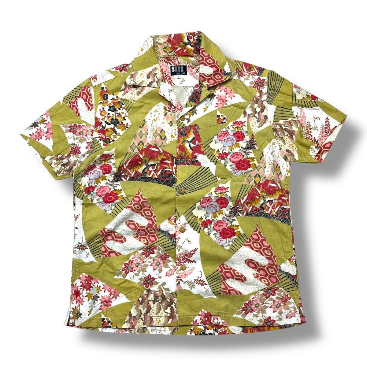 Japanese Brand Takeo Kikuchi loop collar hawaiian shirt inspired issey Size US M / EU 48-50 / 2 - 1 Thumbnail