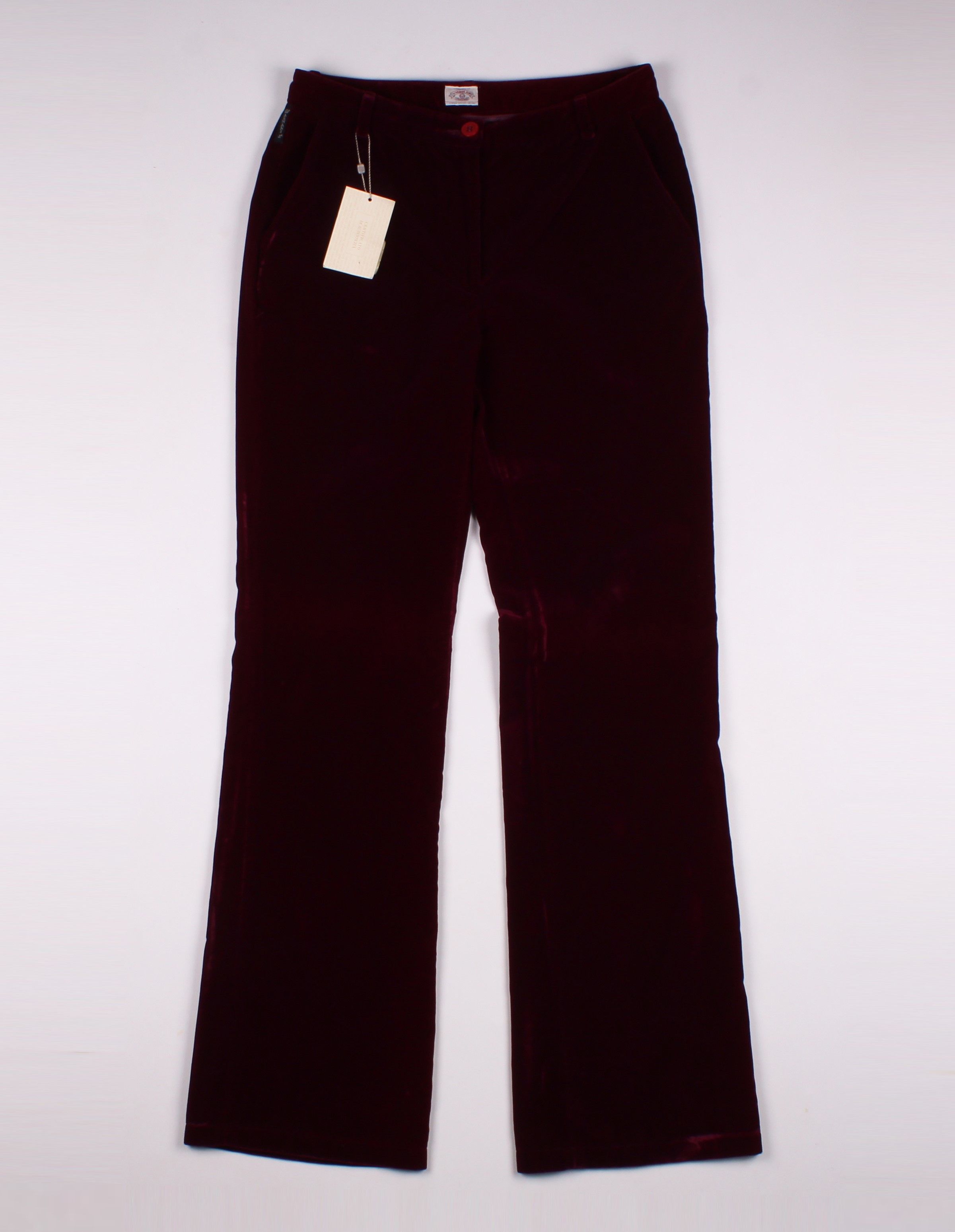Armani × Giorgio Armani × Vintage Vntg Armani Jeans 90's Velour Velvet Pants Trousers Size 28" / US 6 / IT 42 - 1 Thumbnail