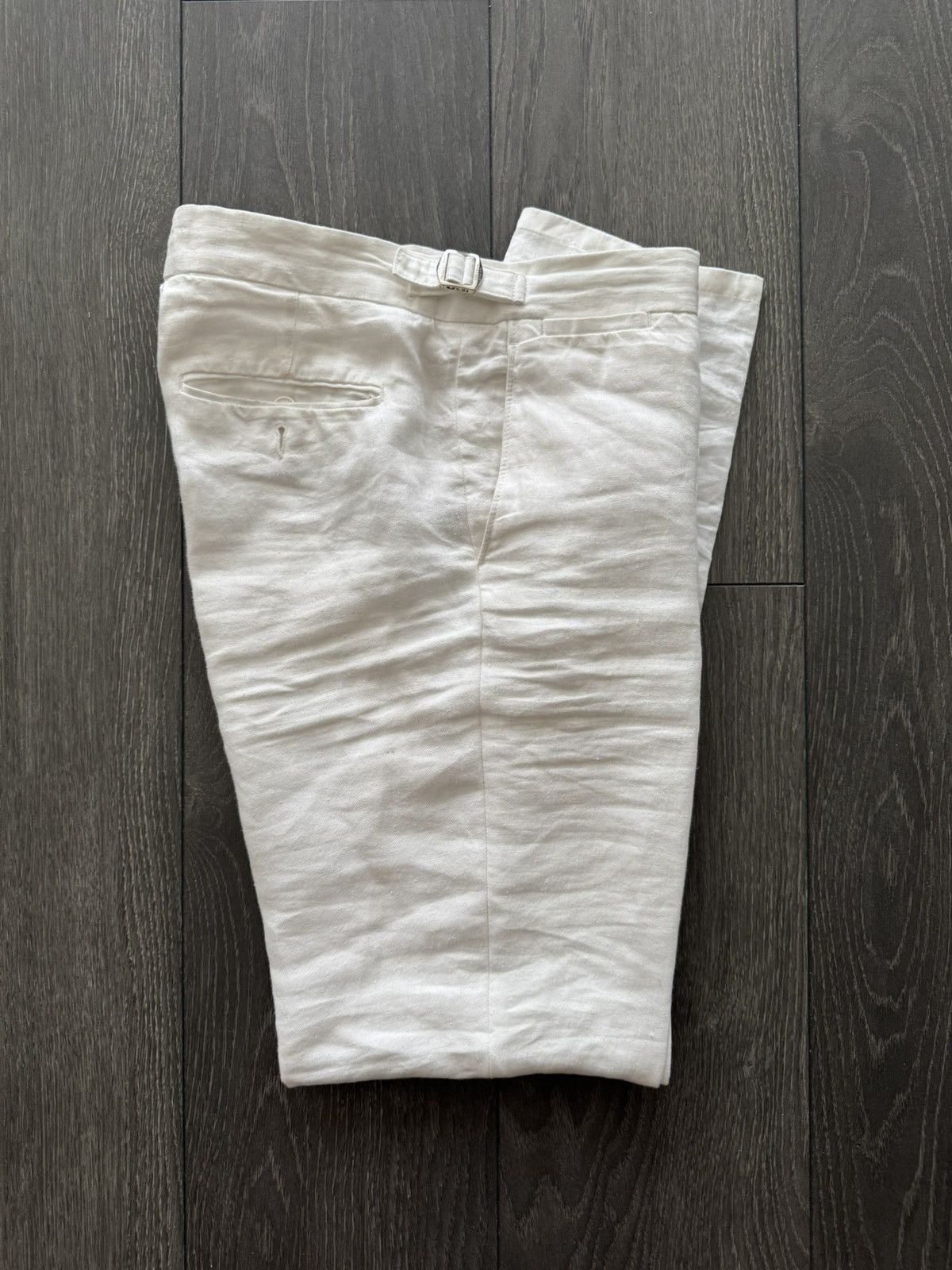 Orlebar Brown White Linen Orlebar Brown Trousers Size US 30 / EU 46 - 2 Thumbnail