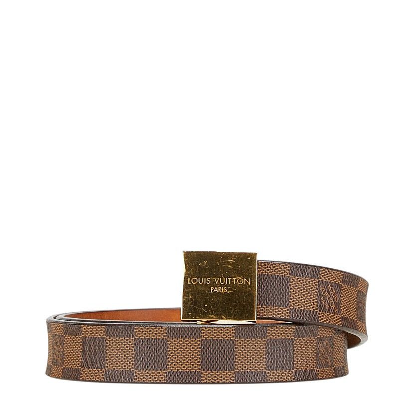 Louis Vuitton Louis Vuitton Louis Vuitton Sangle Carre Damier Belt Canvas Other M6802 DUTY FREE for USA Size ONE SIZE - 1 Thumbnail