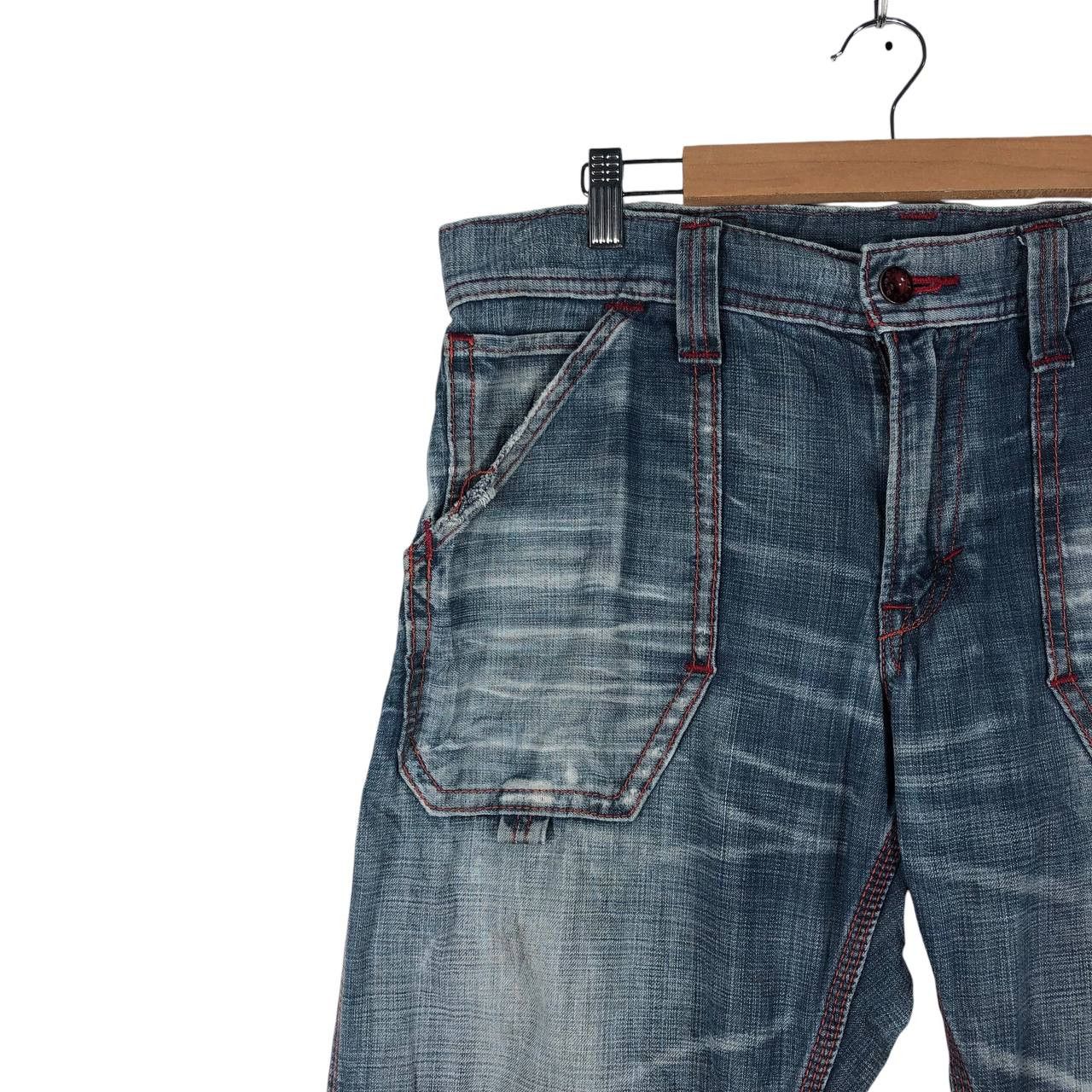 Edwin × Jean × Vintage Vintage Edwin 503 Blue Trip Denim Jean Pant Size US 32 / EU 48 - 4 Thumbnail
