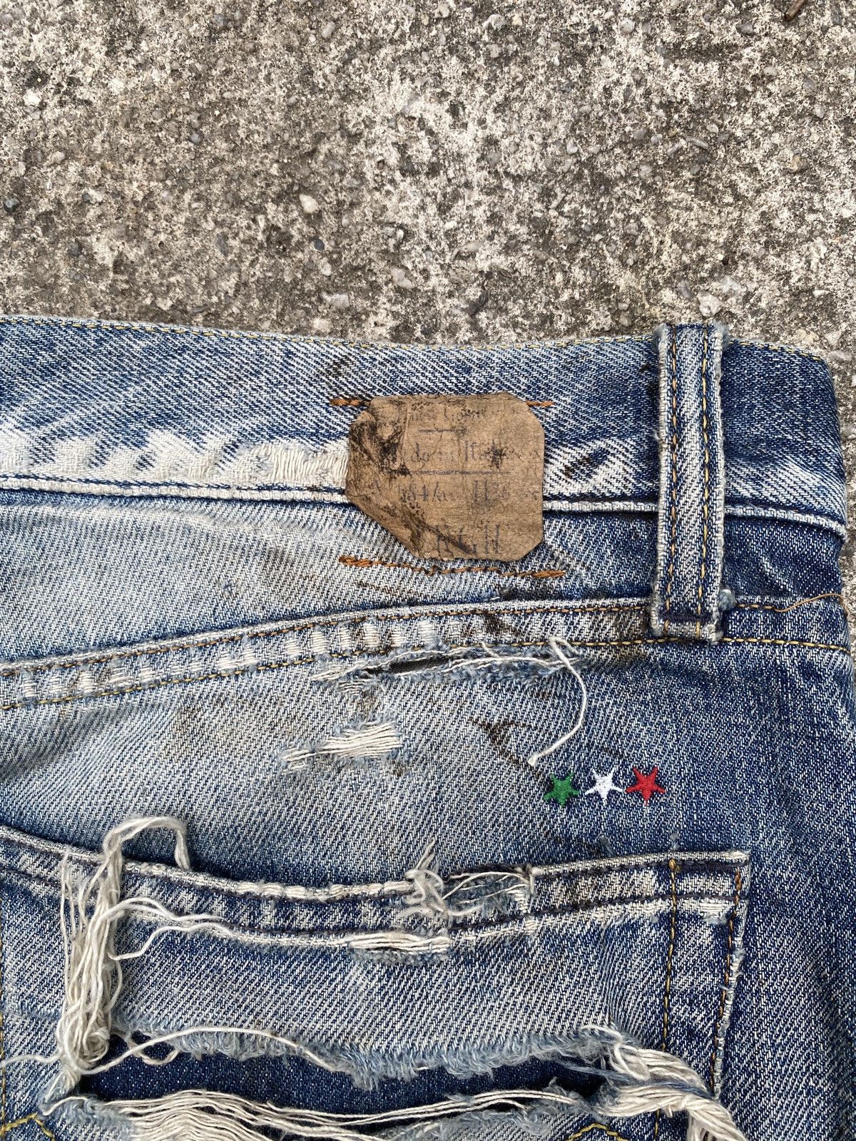 Energie Energie Italy Green Selvedge Distressed Denim Size US 32 / EU 48 - 18 Thumbnail