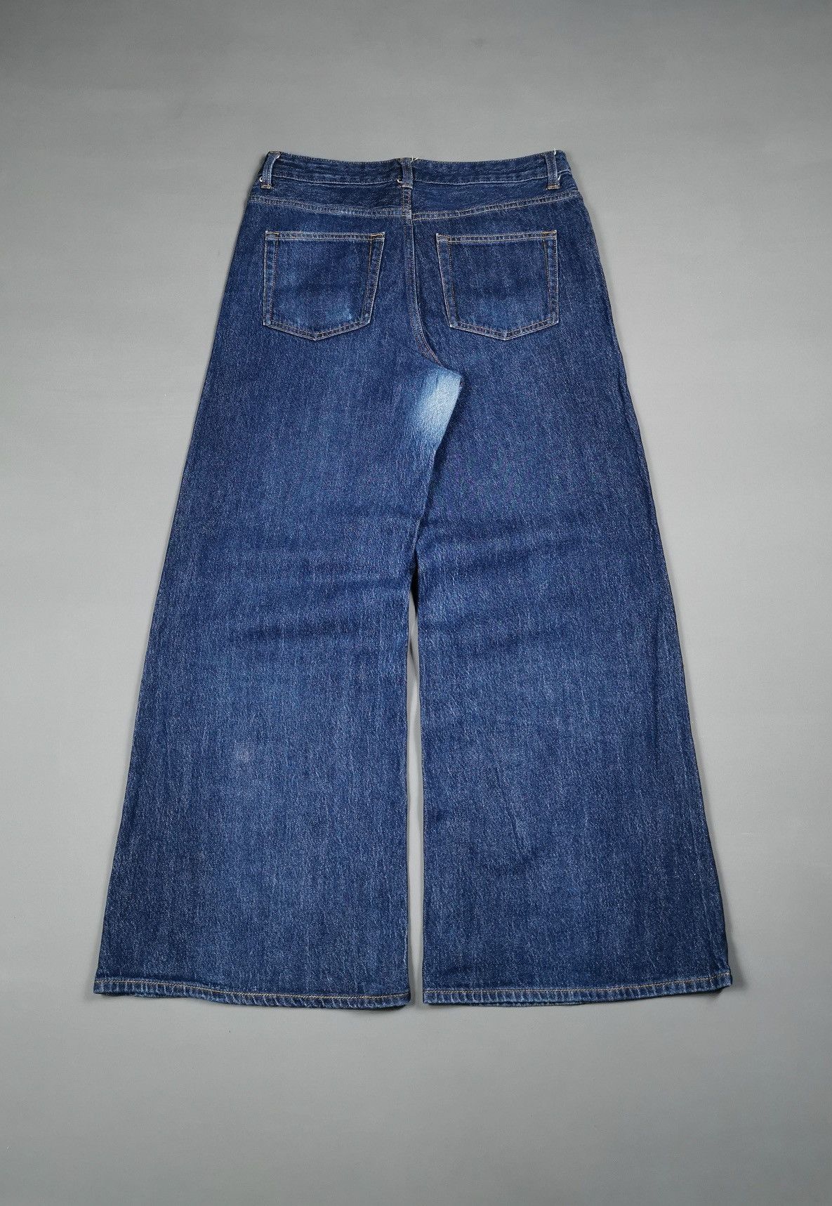 GU × Undercover Wide Flare GU Japan Denim Jeans Size US 32 / EU 48 - 4 Thumbnail