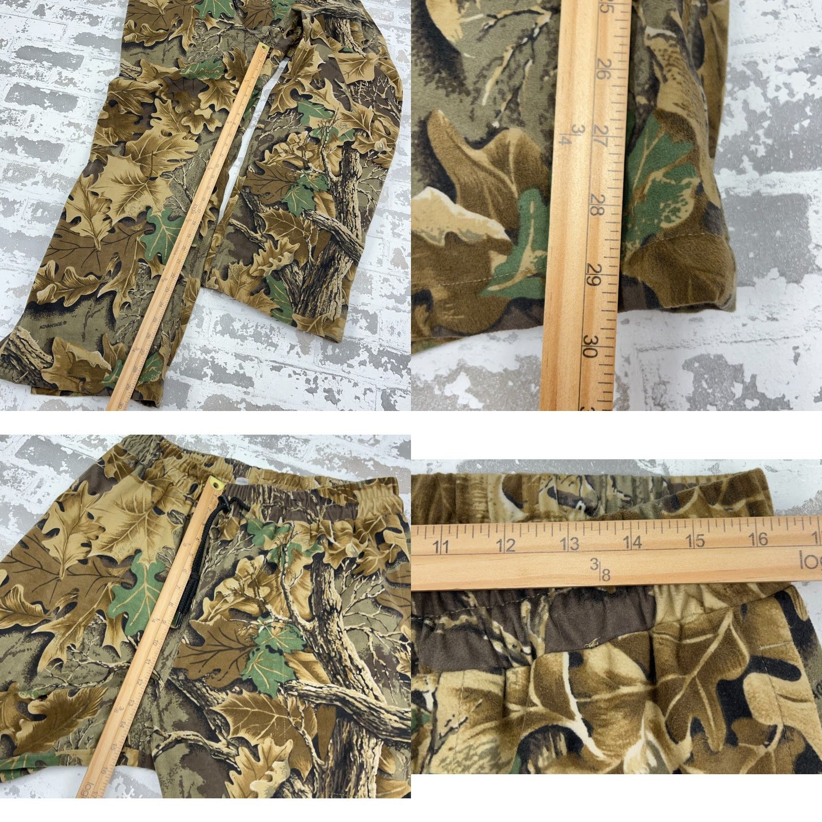 Walls VINTAGE Walls Camos Pants Men Large 32x30 Baggy Woods Advantage Water Pruf Leafs Lined Size US 33 - 9 Thumbnail