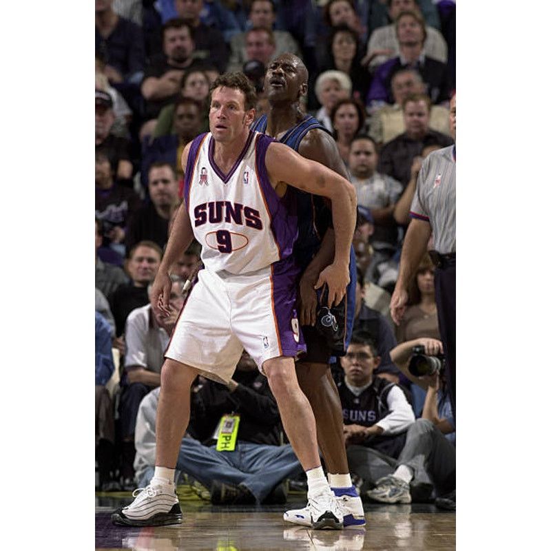 Champion × NBA MAJERLE 9 Phoenix Suns 2001 CHAMPION jersey 44 white NBA vtg Size US XL / EU 56 / 4 - 4 Thumbnail