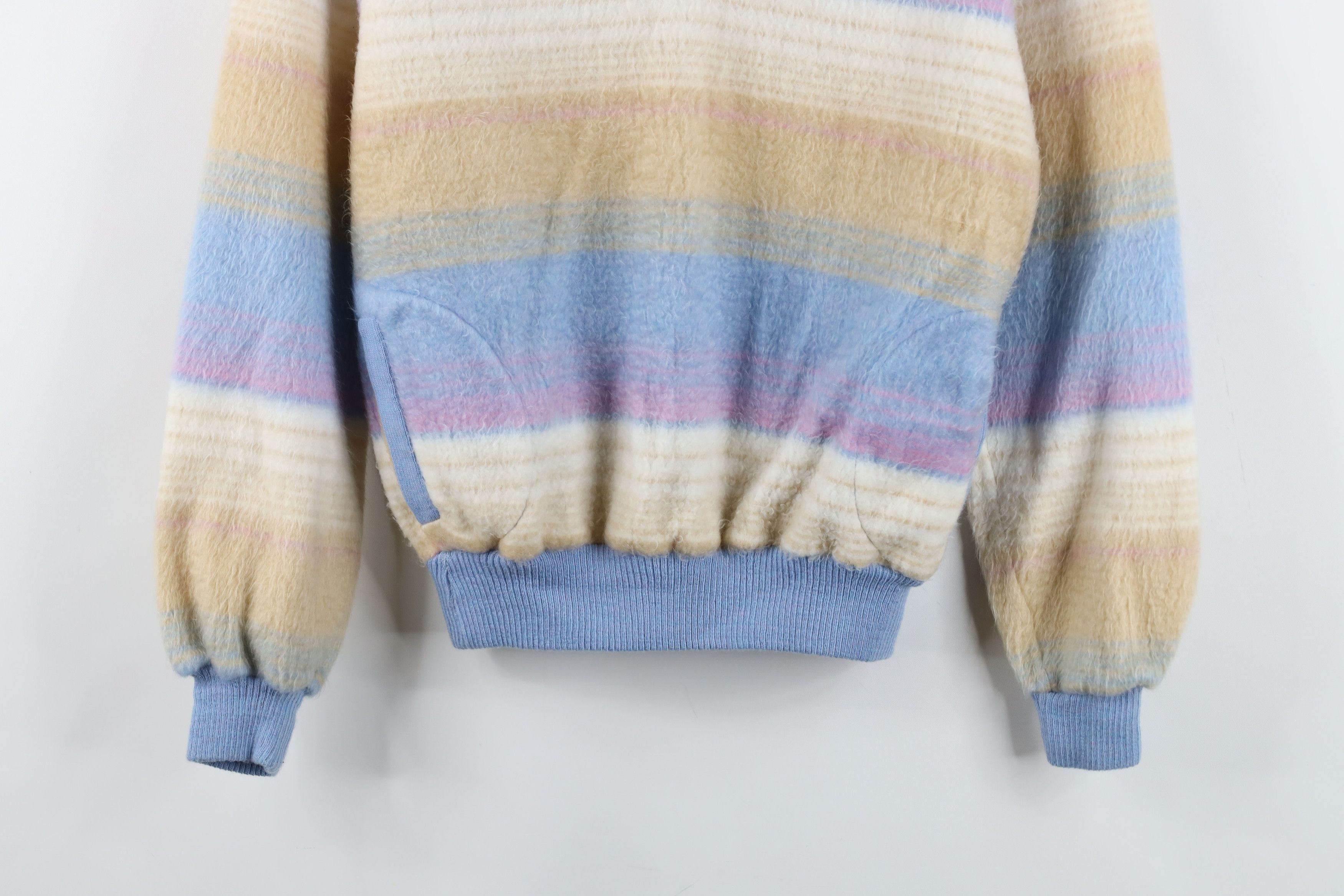 Vintage Vintage 70s Mid Century Modern MCM Shag Pastel Sweater USA Size M / US 6-8 / IT 42-44 - 3 Thumbnail