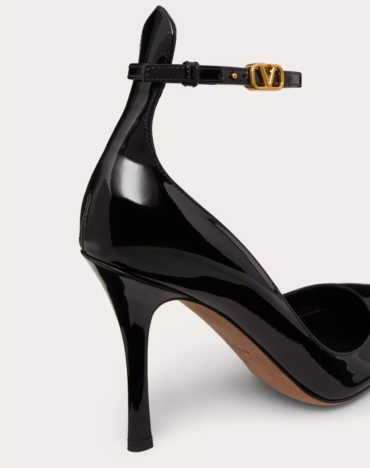 Valentino o1s1wg110426 Tan-Go Patent Leather 100mm Pumps in Black Size US 11 / IT 41 - 5 Thumbnail