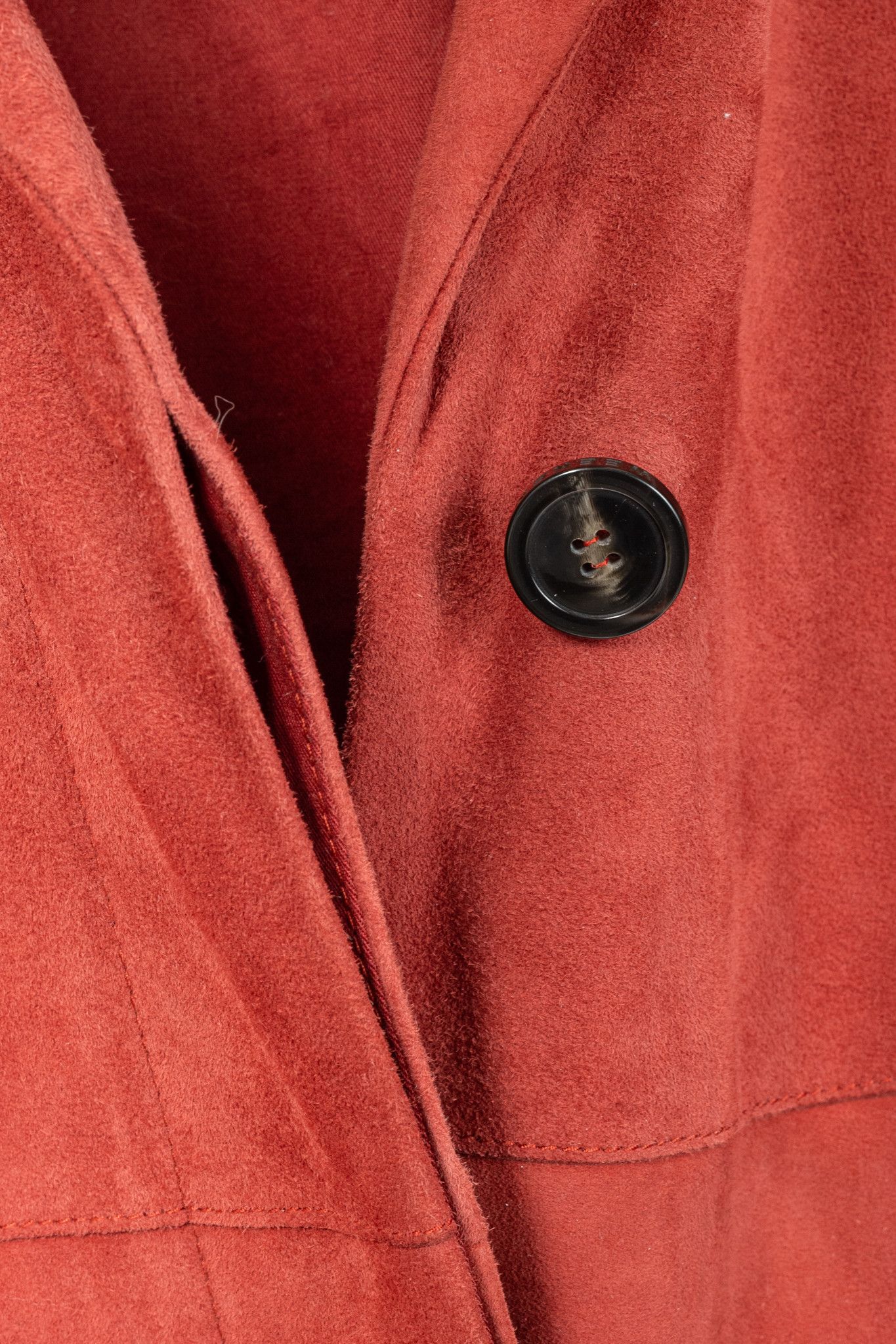 Weekend Max Mara Weekend Max Mara Virtus Red Suede Panelled Coat Size M / US 6-8 / IT 42-44 - 9 Thumbnail