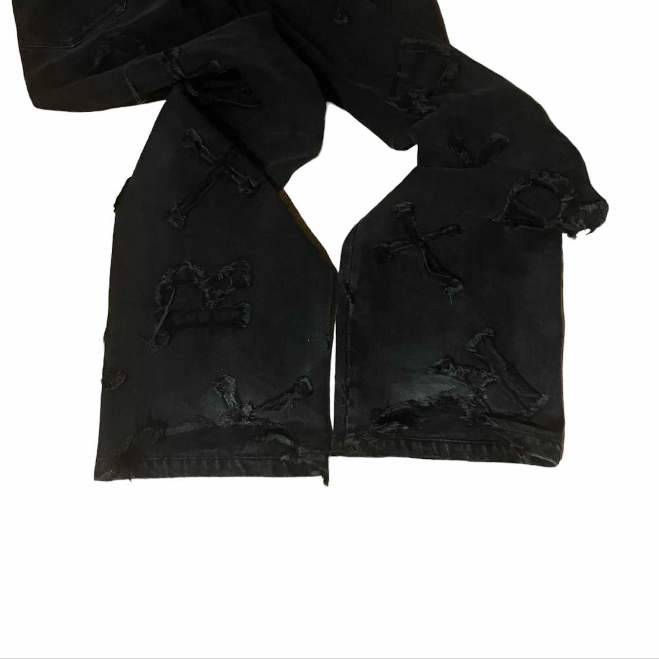 Racer Worldwide Racer Worldwide Black Patch Denim Size - M (30) Size US 30 / EU 46 - 4 Thumbnail