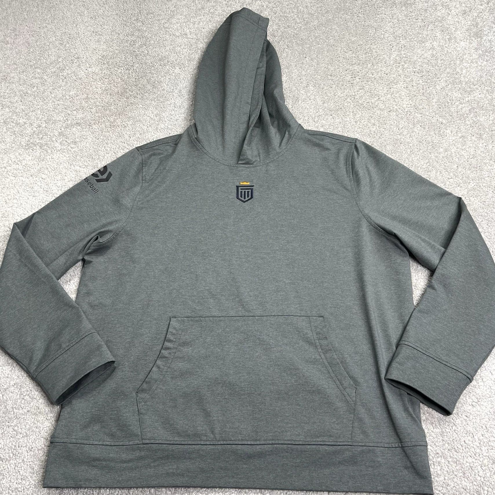 Vintage Greatness Wins Core Tech Hoodie Mens XL Gray Performance Stretch Excelbbal Logo Size US XL / EU 56 / 4 - 2 Thumbnail