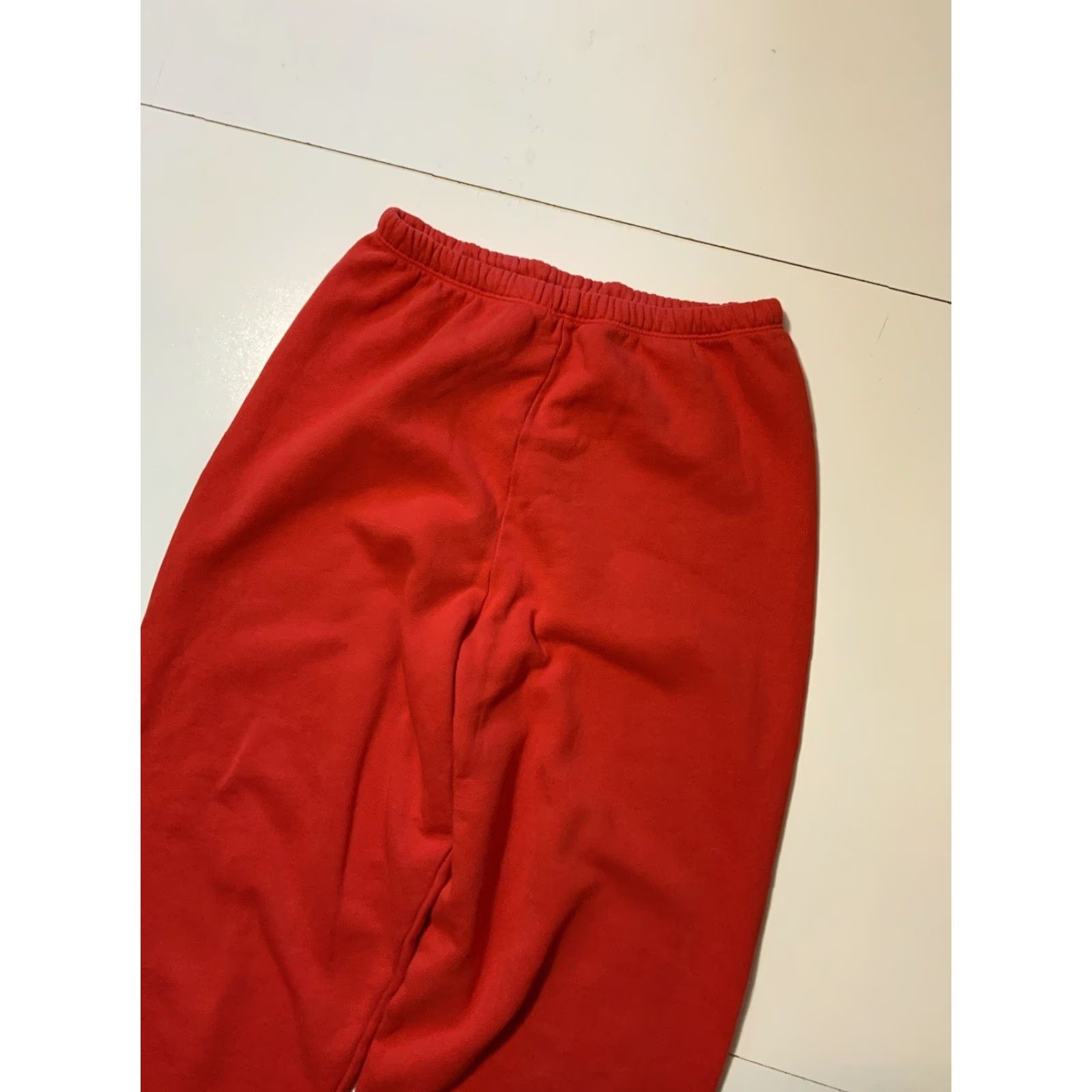Vintage VINTAGE Red Made In USA Blank Fleece Drawstring Heavyweight Jogger Sweatpants Sz. S Mens Pants Sweatpants USA Heavyweight Fleece Jogger Drawstring S Size US 29 - 5 Thumbnail