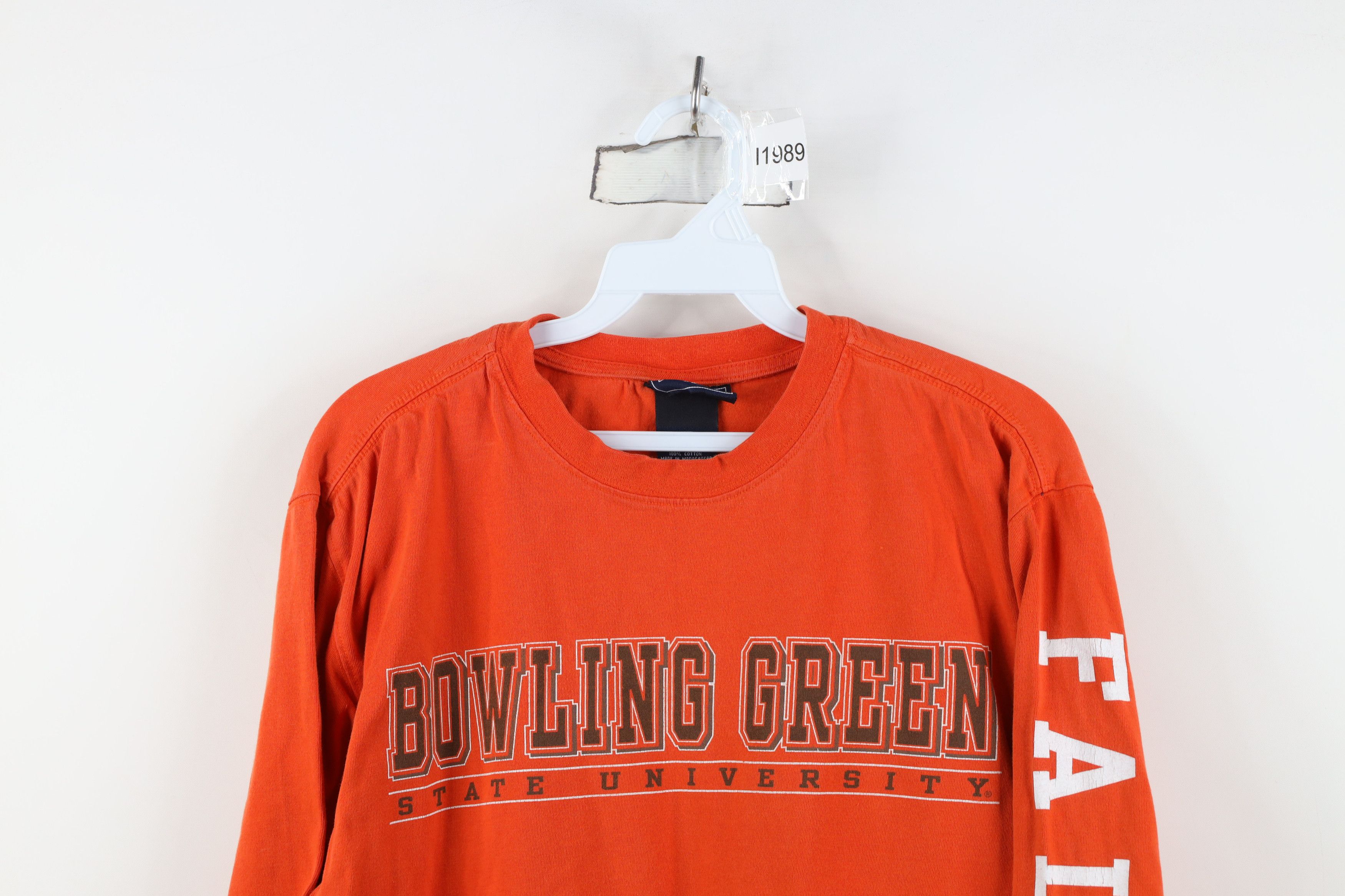 Vintage Vintage 90s Y2K Green State University Long Sleeve T-Shirt Size US S / EU 44-46 / 1 - 2 Thumbnail
