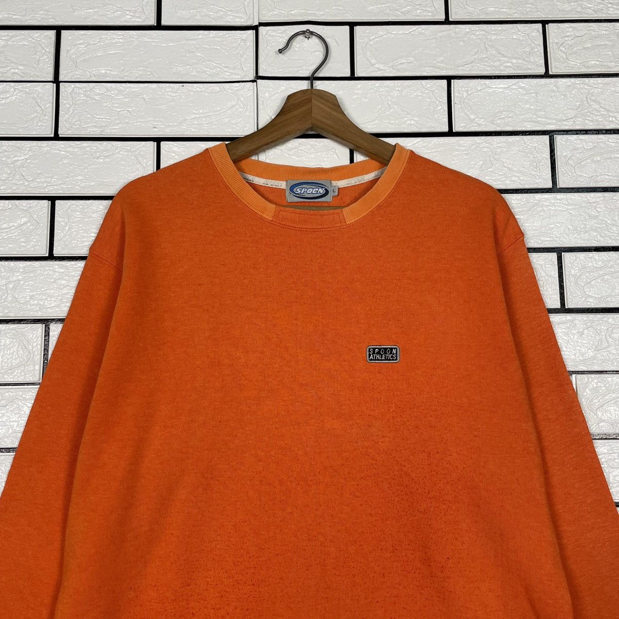 Spoon Spoon Athletic Crewneck Orange Sweatshirt Size US M / EU 48-50 / 2 - 2 Thumbnail