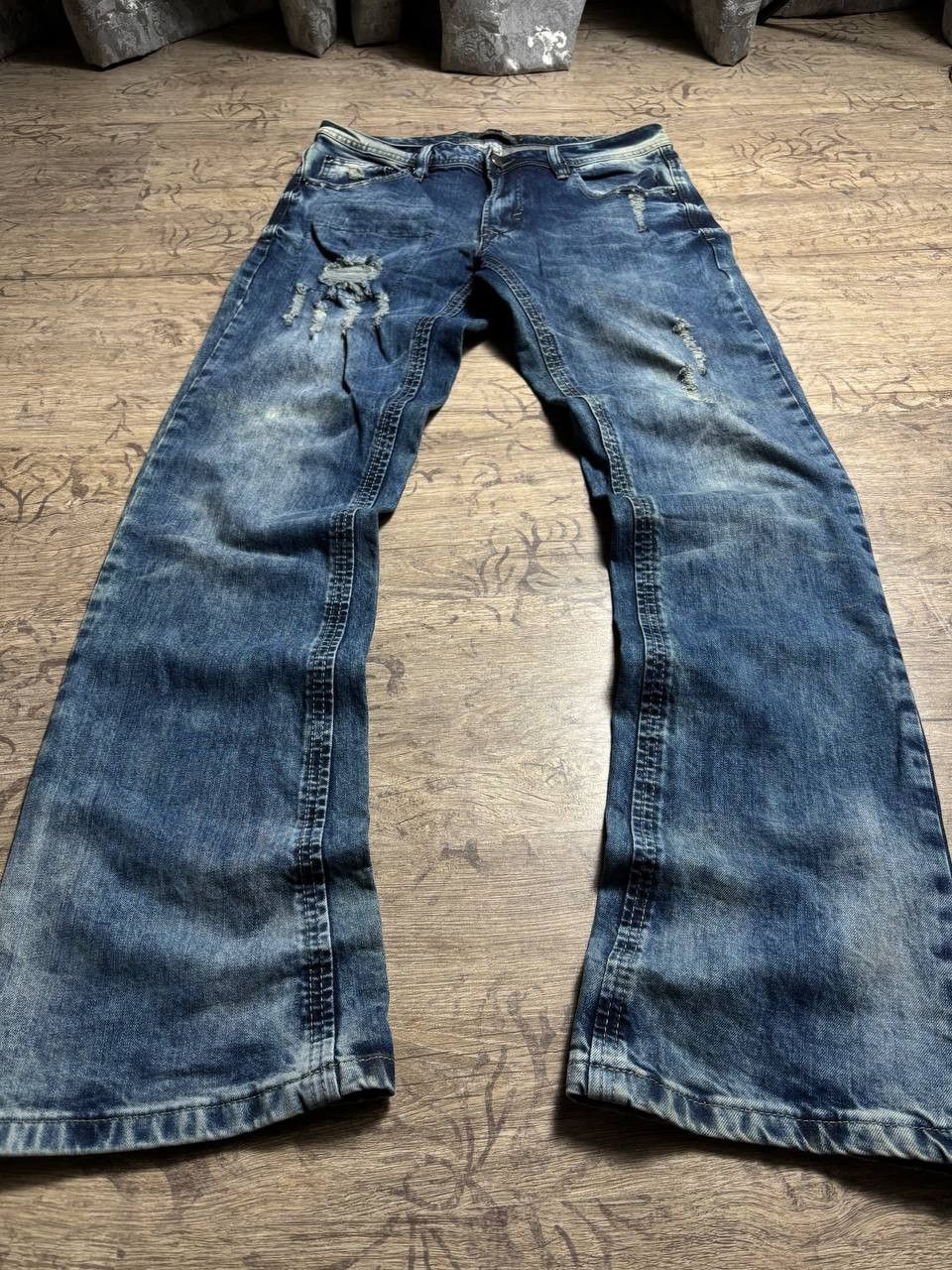 Other 00's DIRTY Flare Denim Jeans Size US 32 / EU 48 - 2 Thumbnail
