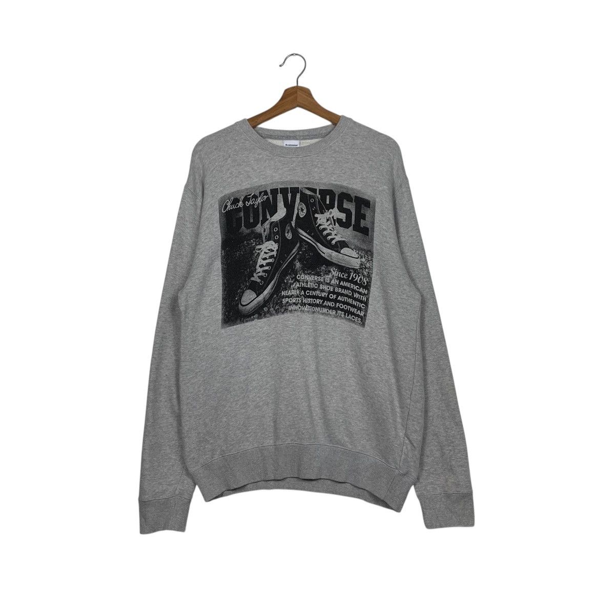 Converse CONVERSE Chuck Taylor Shoes Graphics Sweatshirts #1753-C78 Size US L / EU 52-54 / 3 - 1 Thumbnail