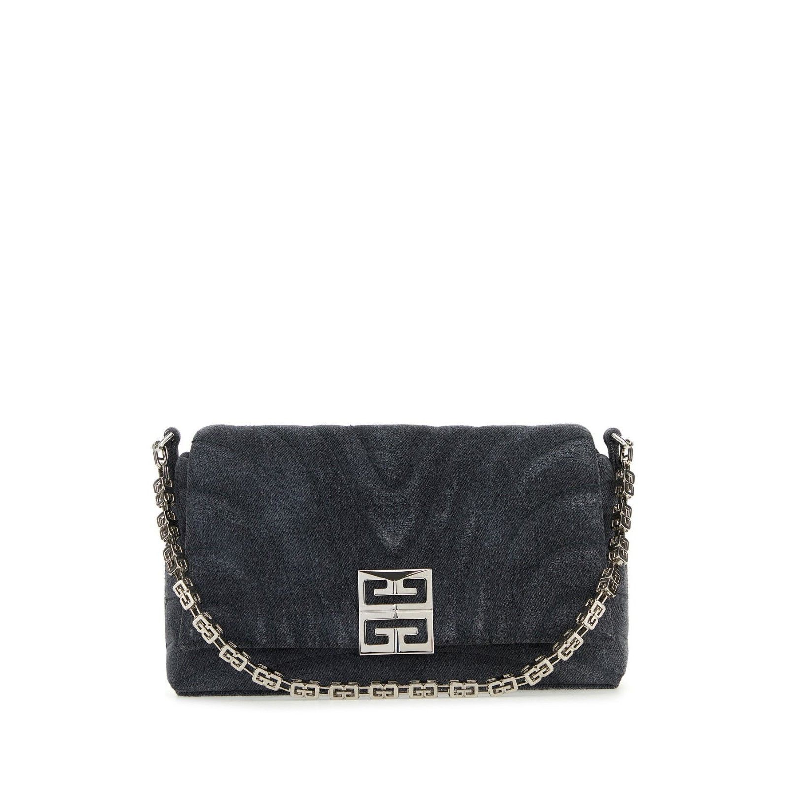 Givenchy GIVENCHY 4G Black Washed Denim Shoulder Bag New And Authenti Size ONE SIZE - 1 Thumbnail
