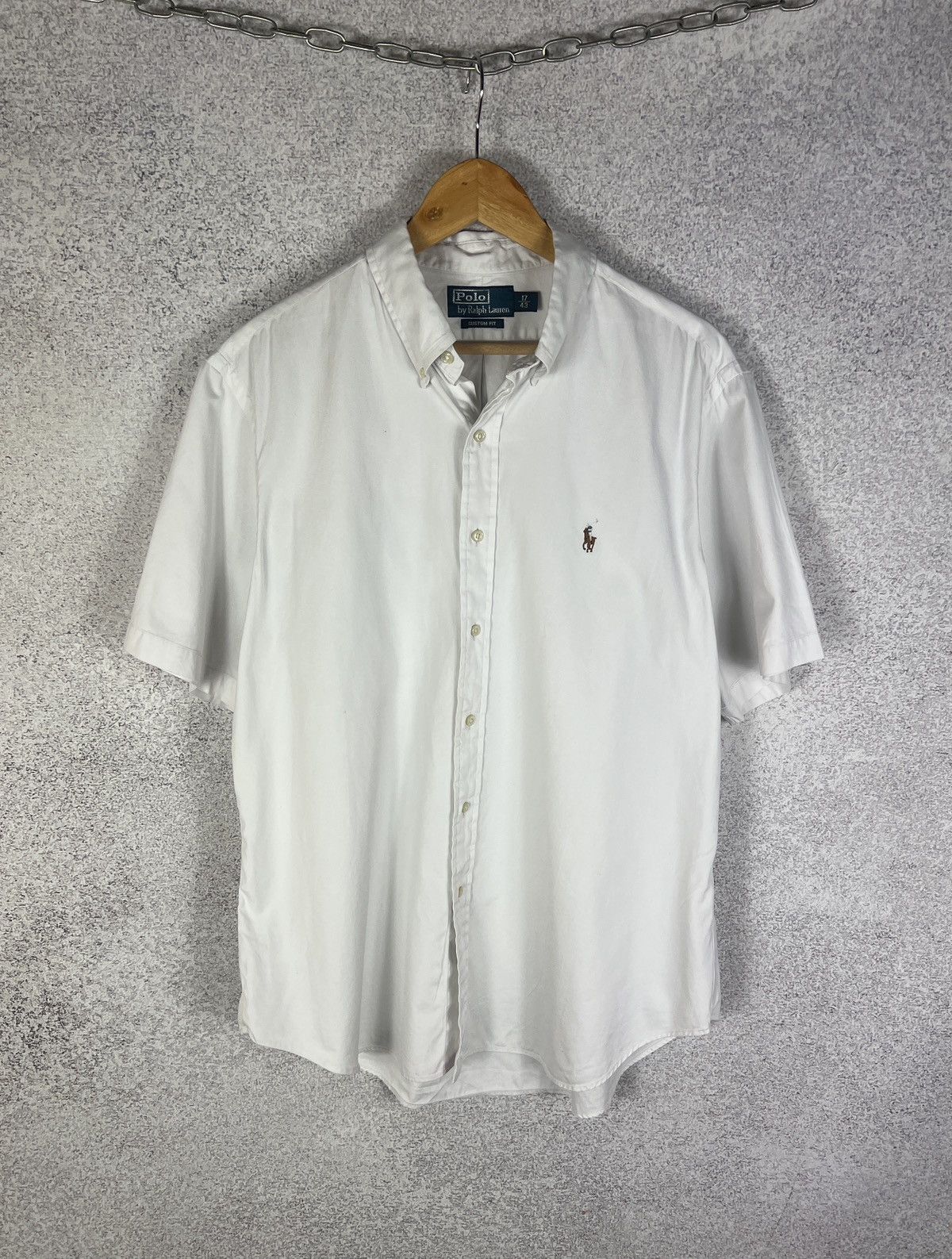 Polo Ralph Lauren Vintage Polo Ralph Lauren Short Sleeve White Shirt Size US XL / EU 56 / 4 - 1 Thumbnail